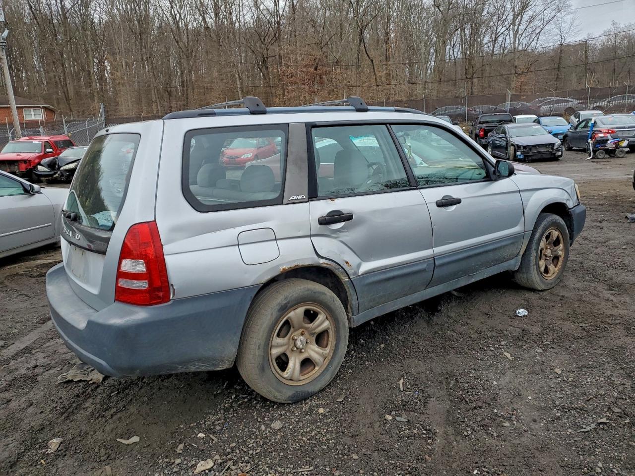 2003 Subaru Forester 2.5x Серебряный vin: JF1SG63603H701947