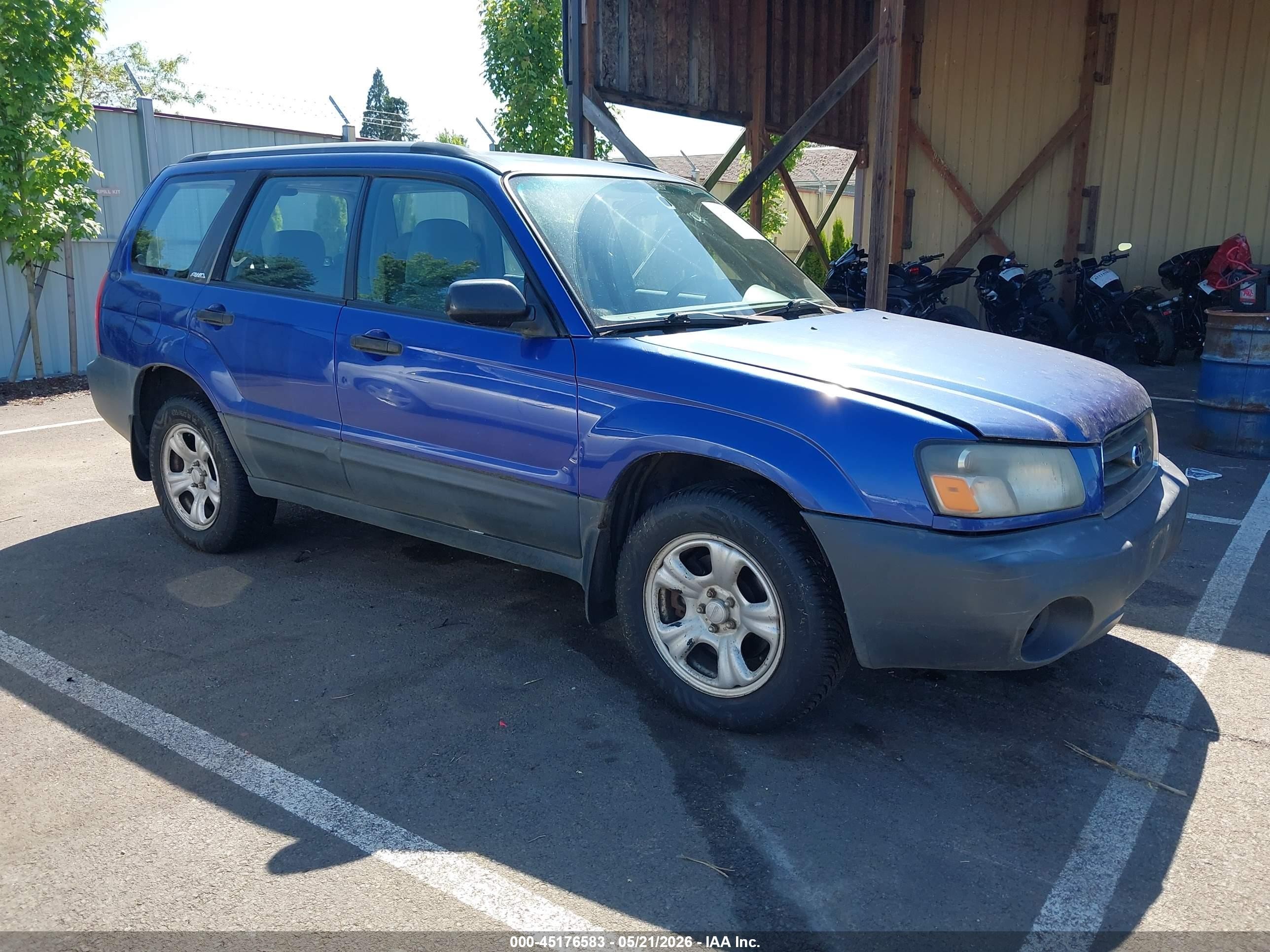 2003 Subaru Forester X Purple vin: JF1SG63603H708221