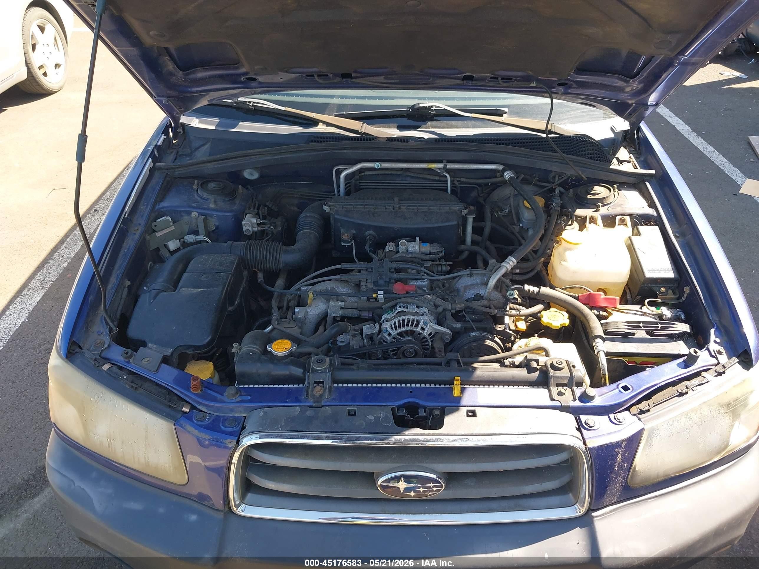 2003 Subaru Forester X Purple vin: JF1SG63603H708221