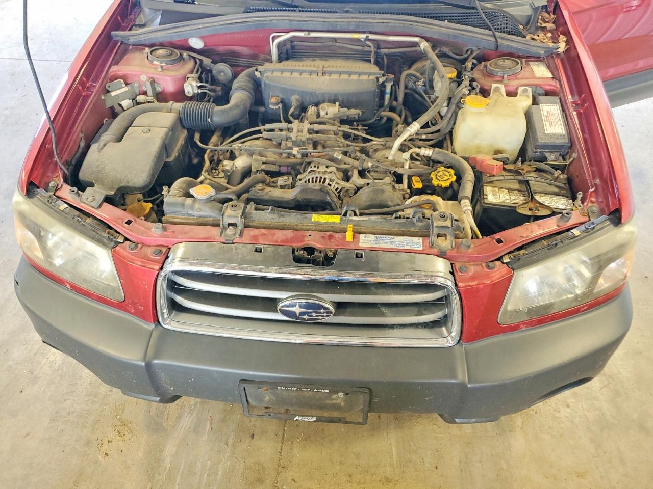 2003 Subaru Forester 2.5x Burgundy vin: JF1SG63603H742238
