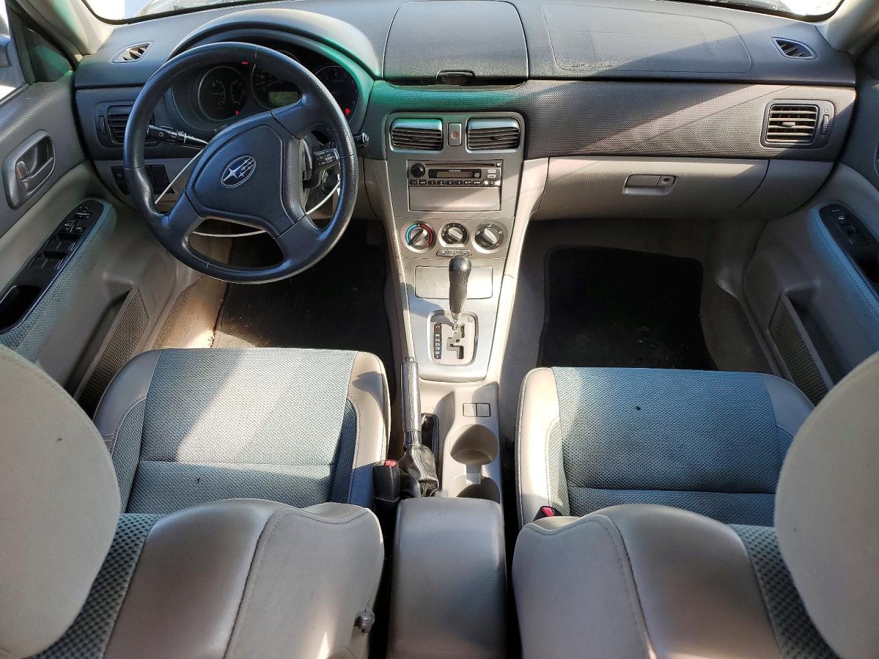 2005 Subaru Forester 2.5x Silver vin: JF1SG63605H730643