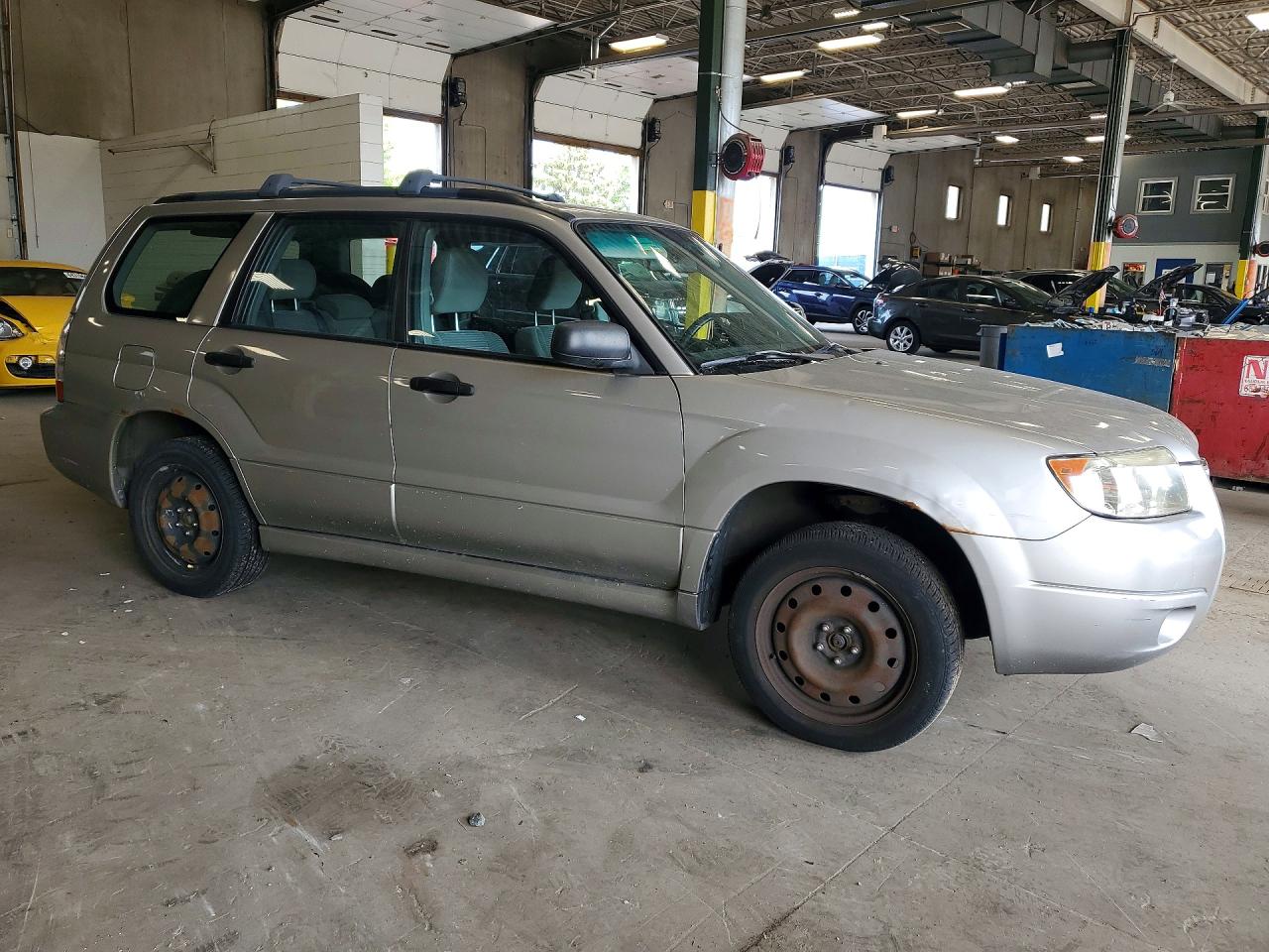 2007 Subaru Forester 2.5x Silver vin: JF1SG63607H711044