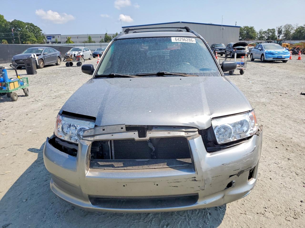 2007 Subaru Forester 2.5x Gray vin: JF1SG63607H735019