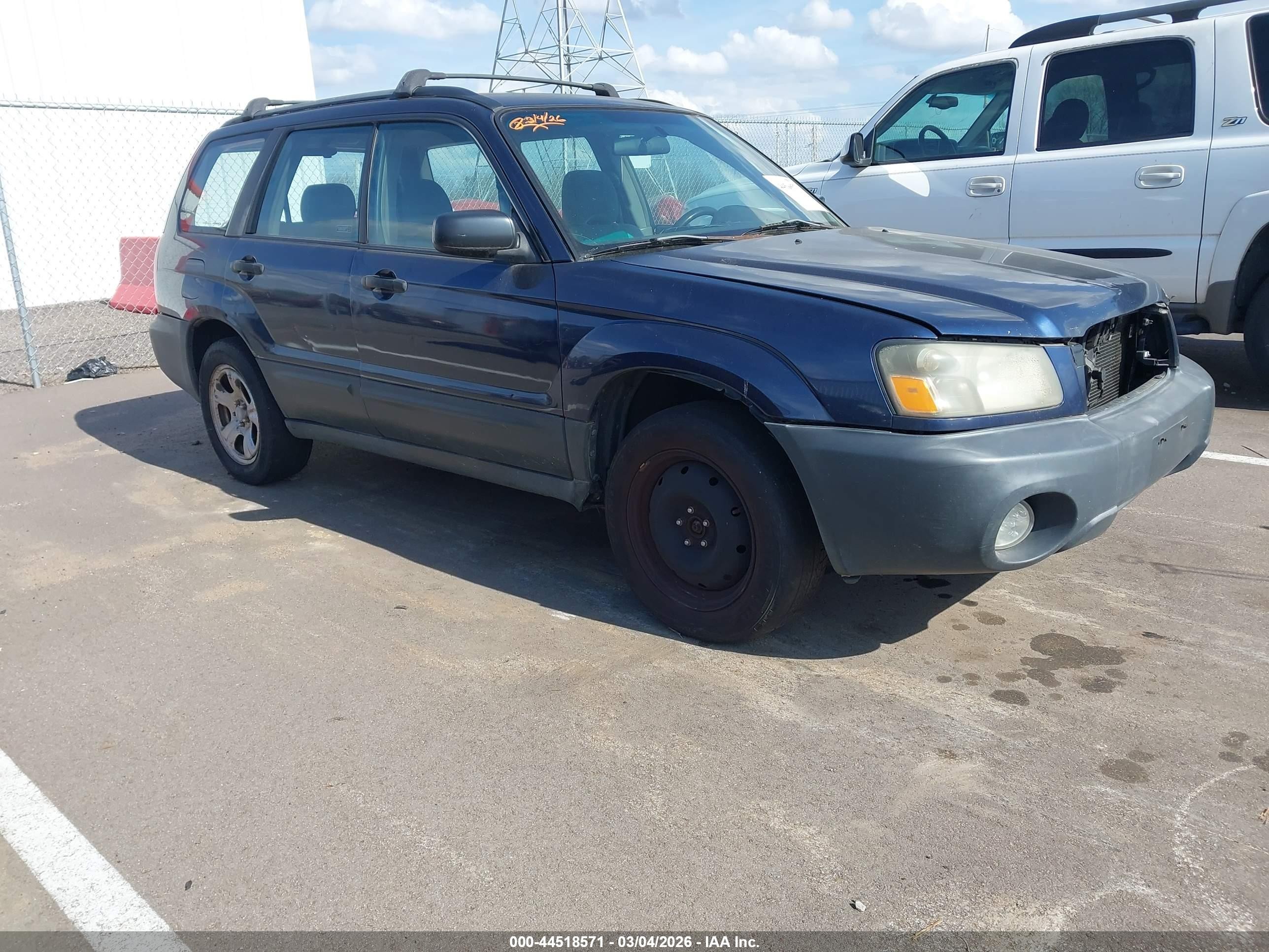 2005 Subaru Forester 2.5x Dark Blue vin: JF1SG63615H744650