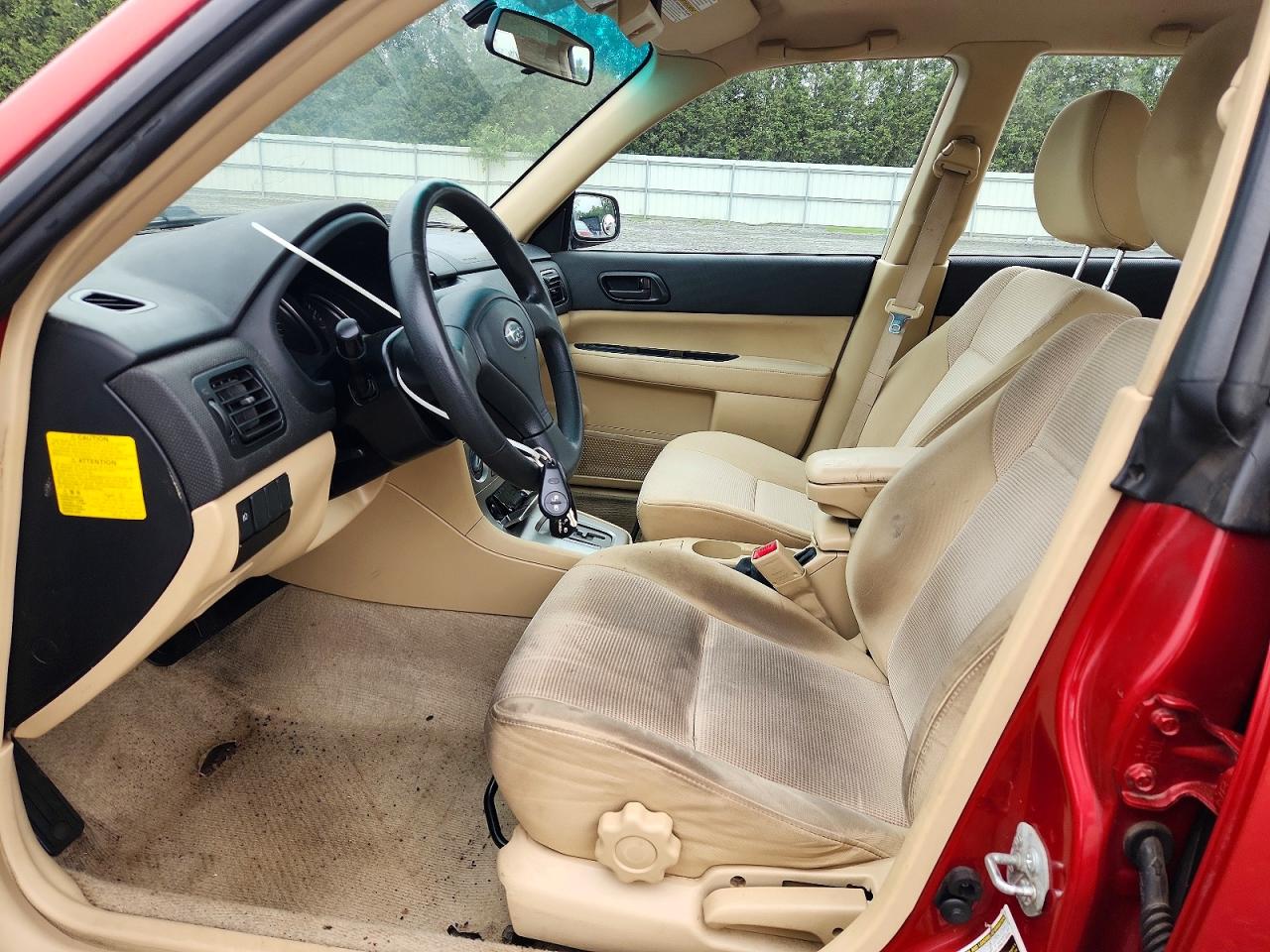 2006 Subaru Forester 2.5x Red vin: JF1SG63616H712007