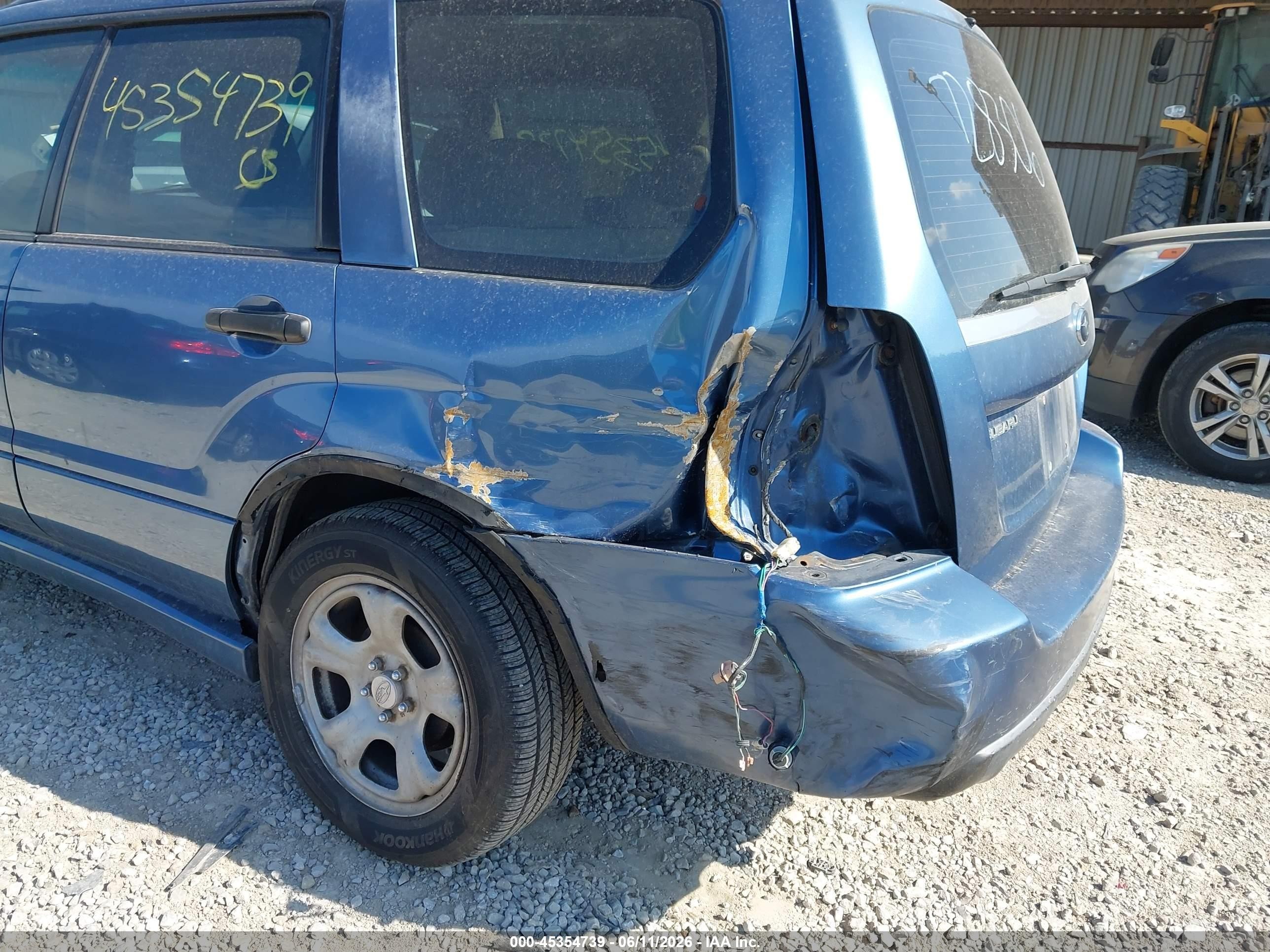 2007 Subaru Forester 2.5x Синий vin: JF1SG63617H728306