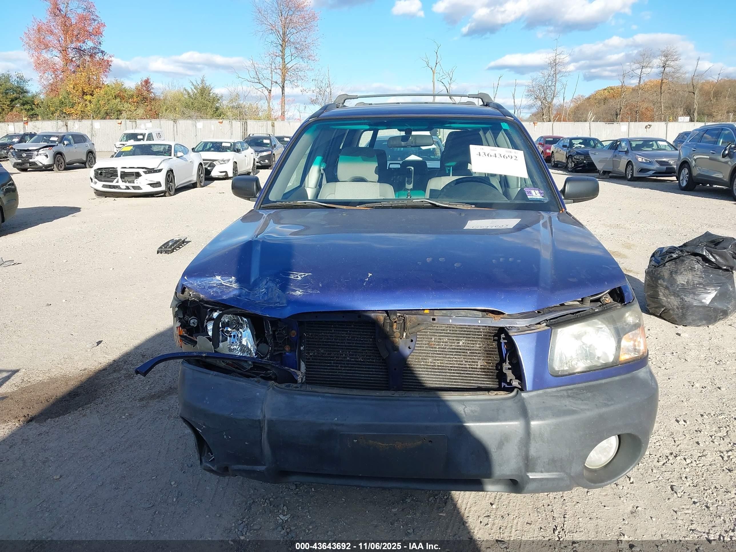 2004 Subaru Forester 2.5x Синий vin: JF1SG63634H761240