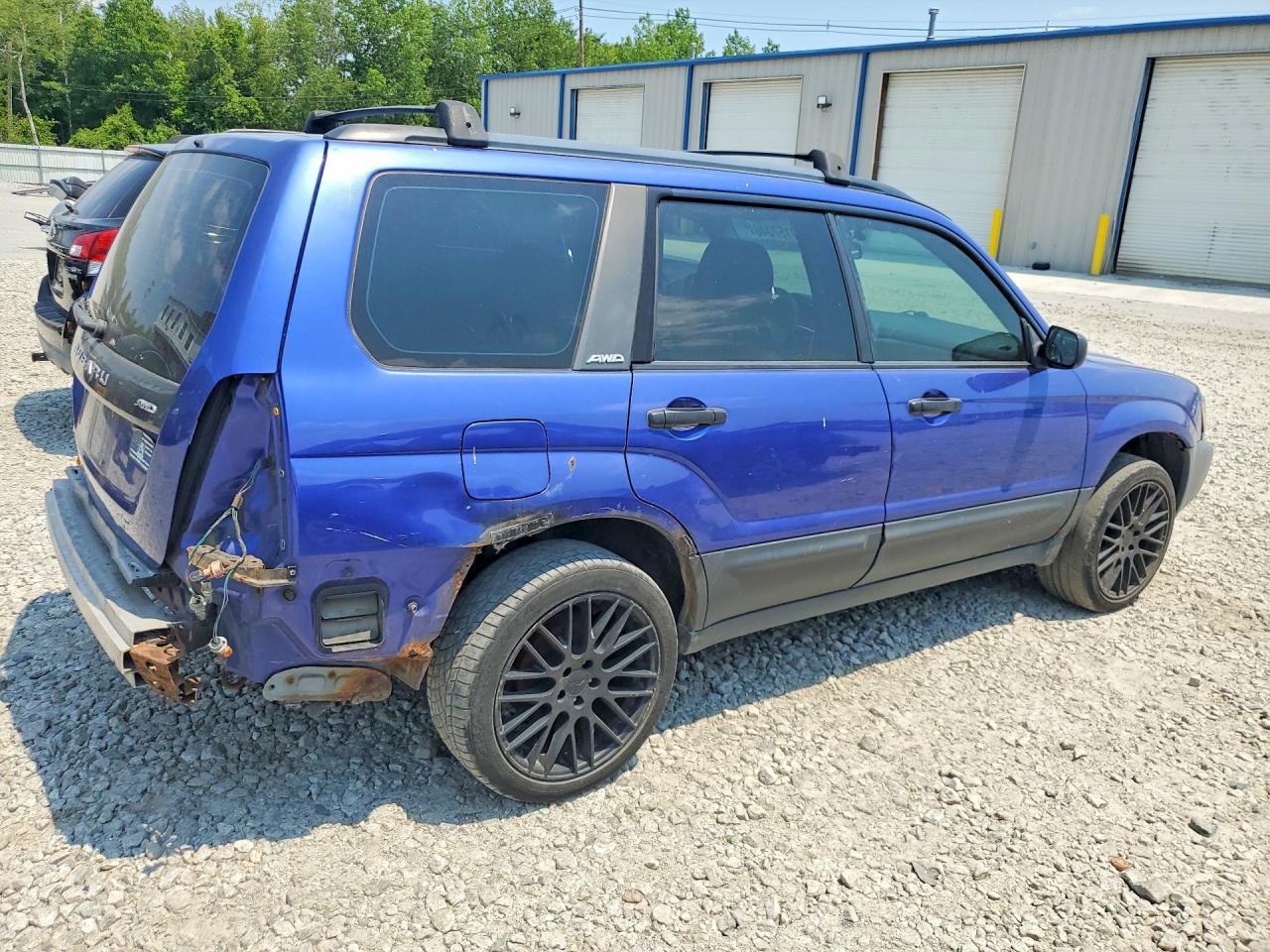 2004 Subaru Forester 2.5x Blue vin: JF1SG63634H767913