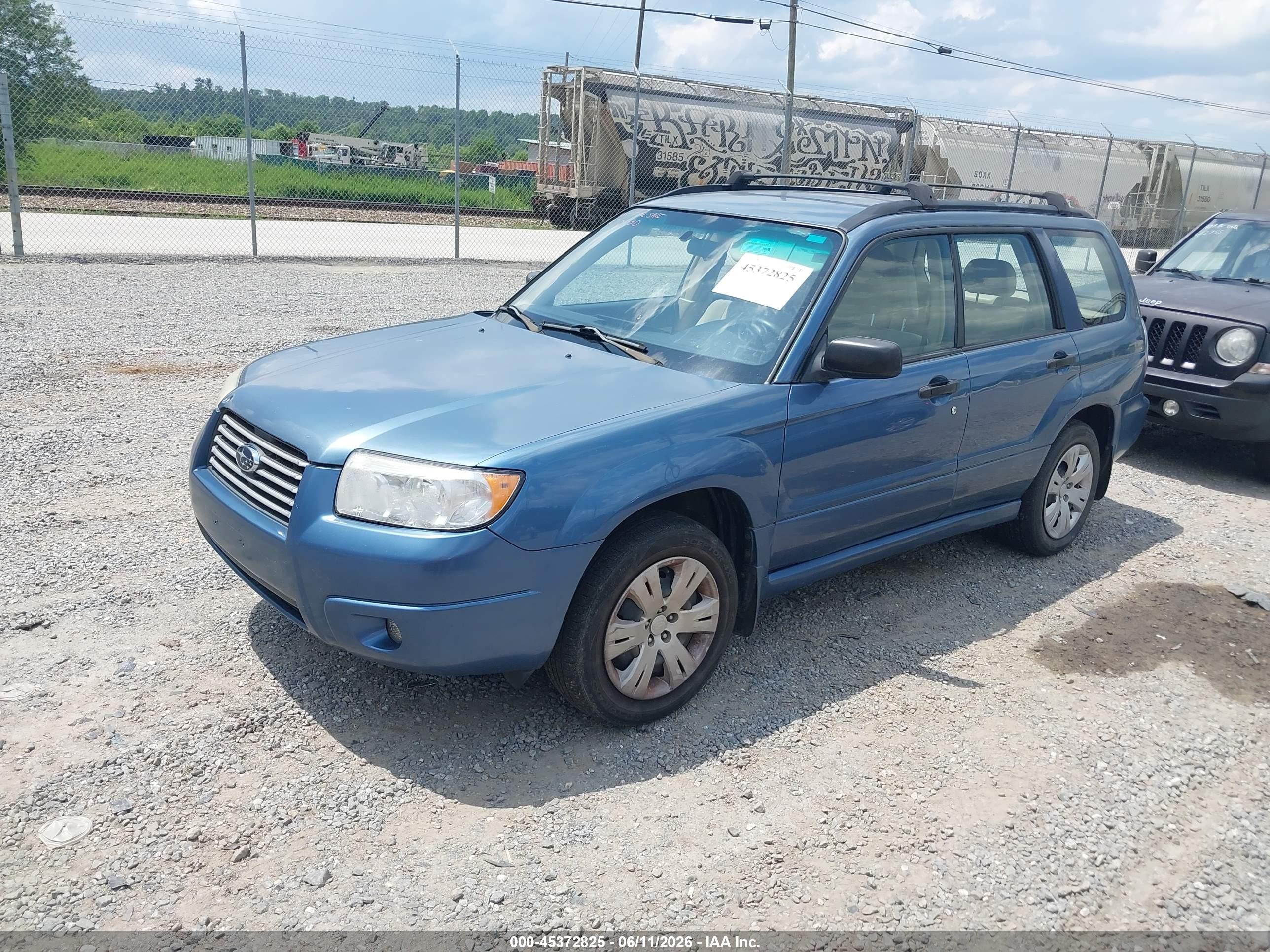 2008 Subaru Forester 2.5x Blue vin: JF1SG63638H710830
