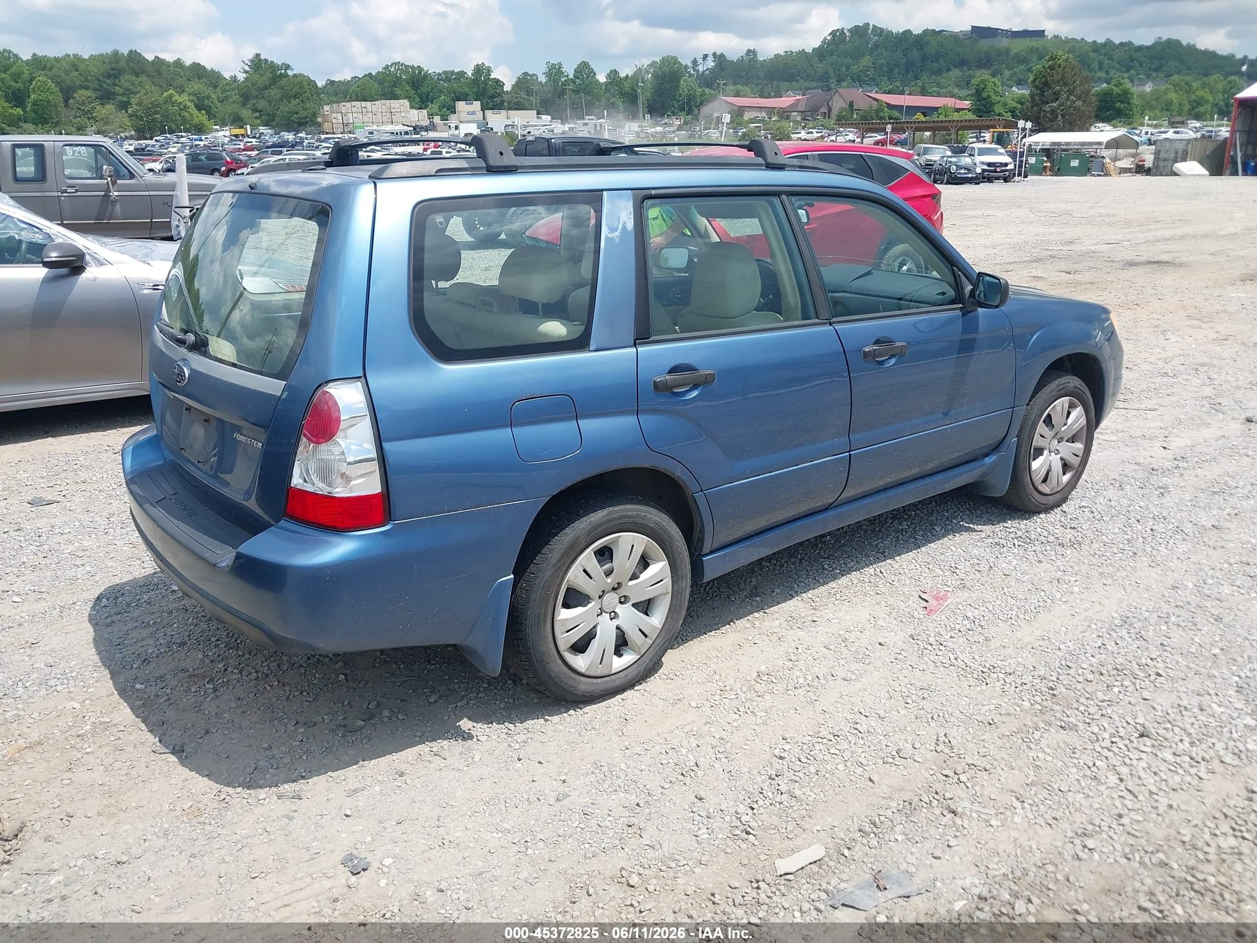 2008 Subaru Forester 2.5x Blue vin: JF1SG63638H710830
