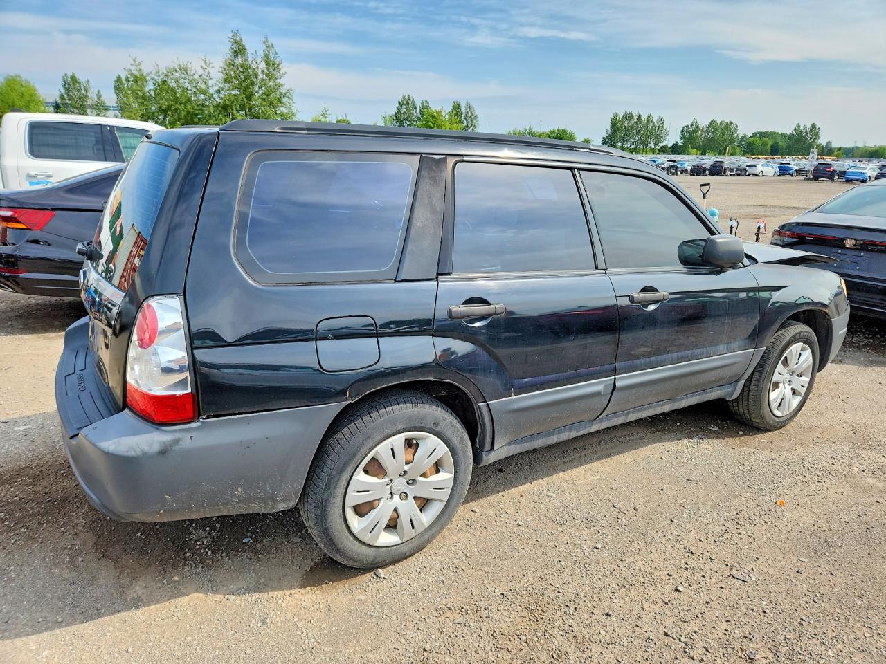 2008 Subaru Forester 2.5x Black vin: JF1SG63638H730298