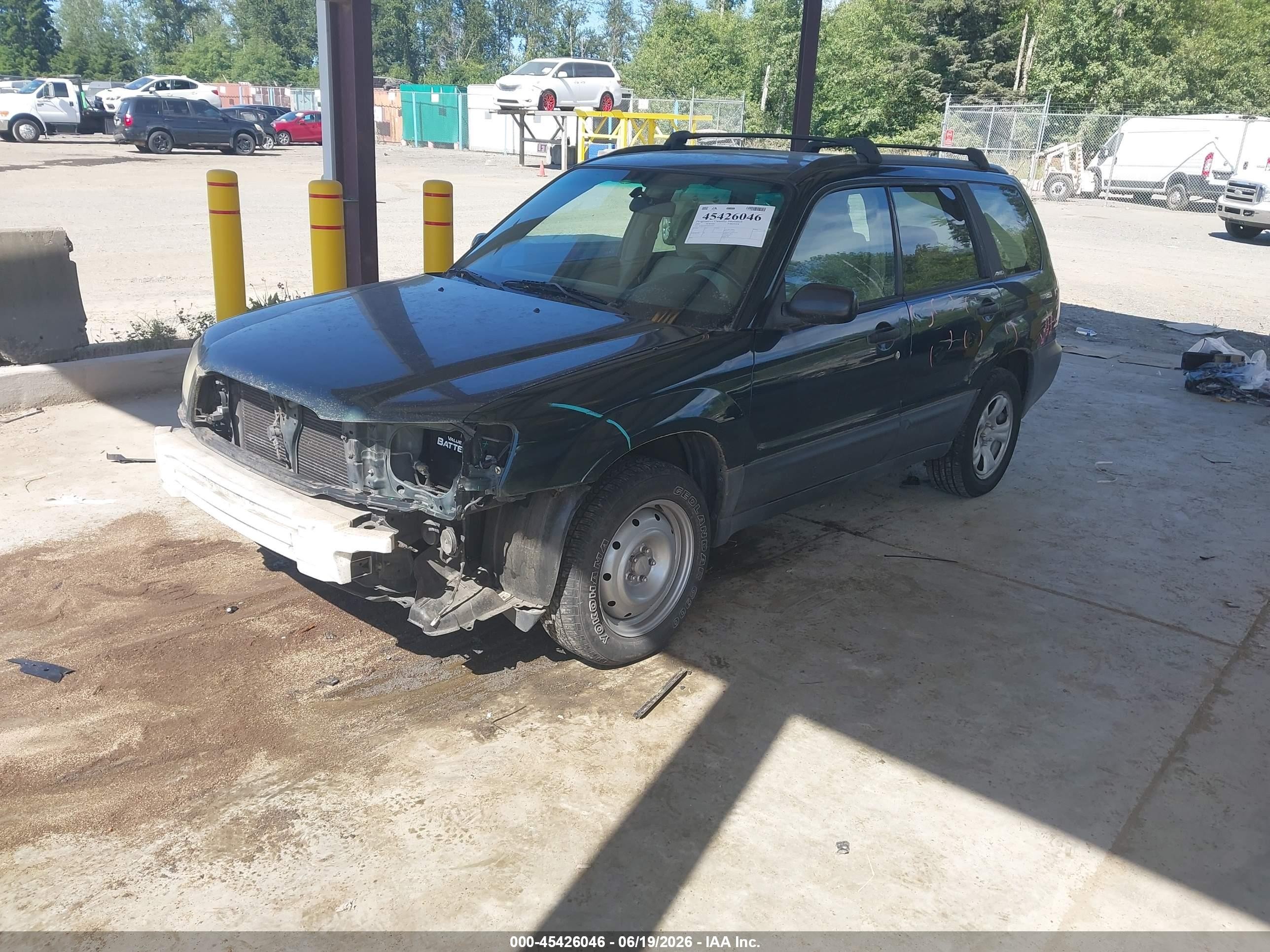 2003 Subaru Forester X Green vin: JF1SG63643H712479