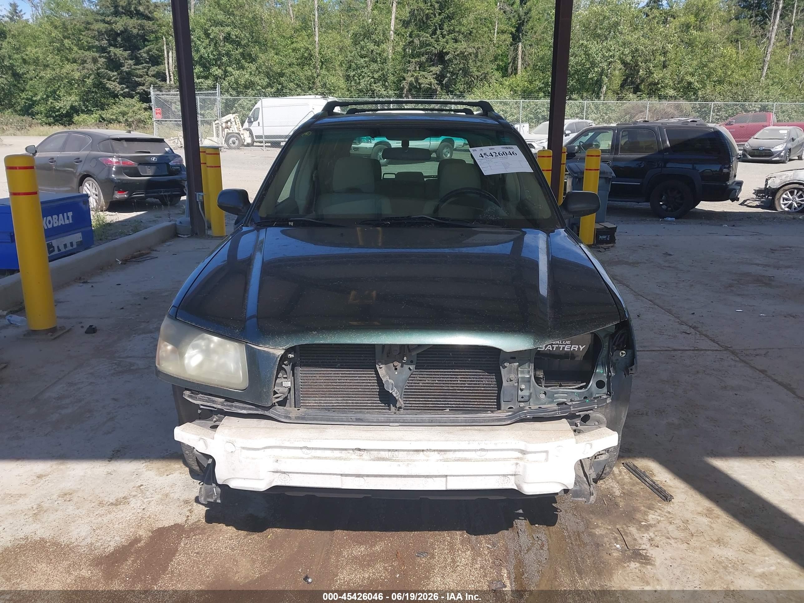 2003 Subaru Forester X Green vin: JF1SG63643H712479