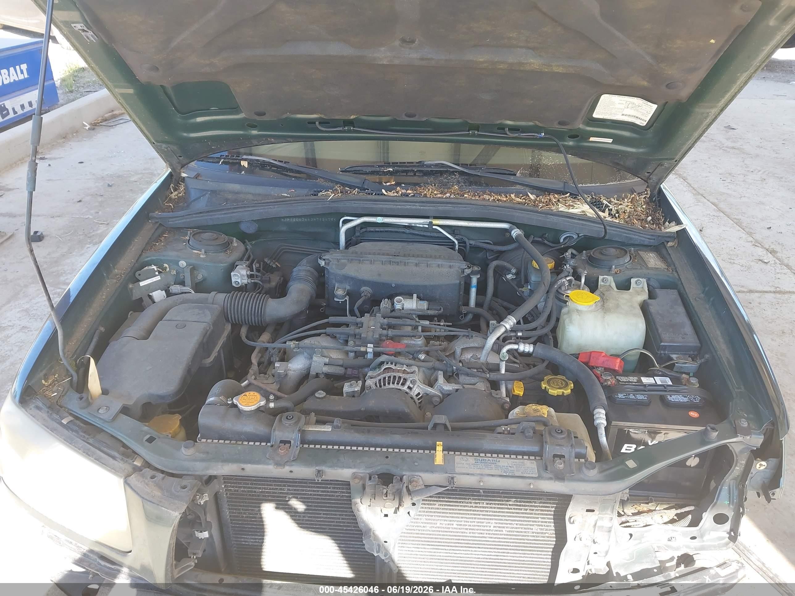 2003 Subaru Forester X Green vin: JF1SG63643H712479