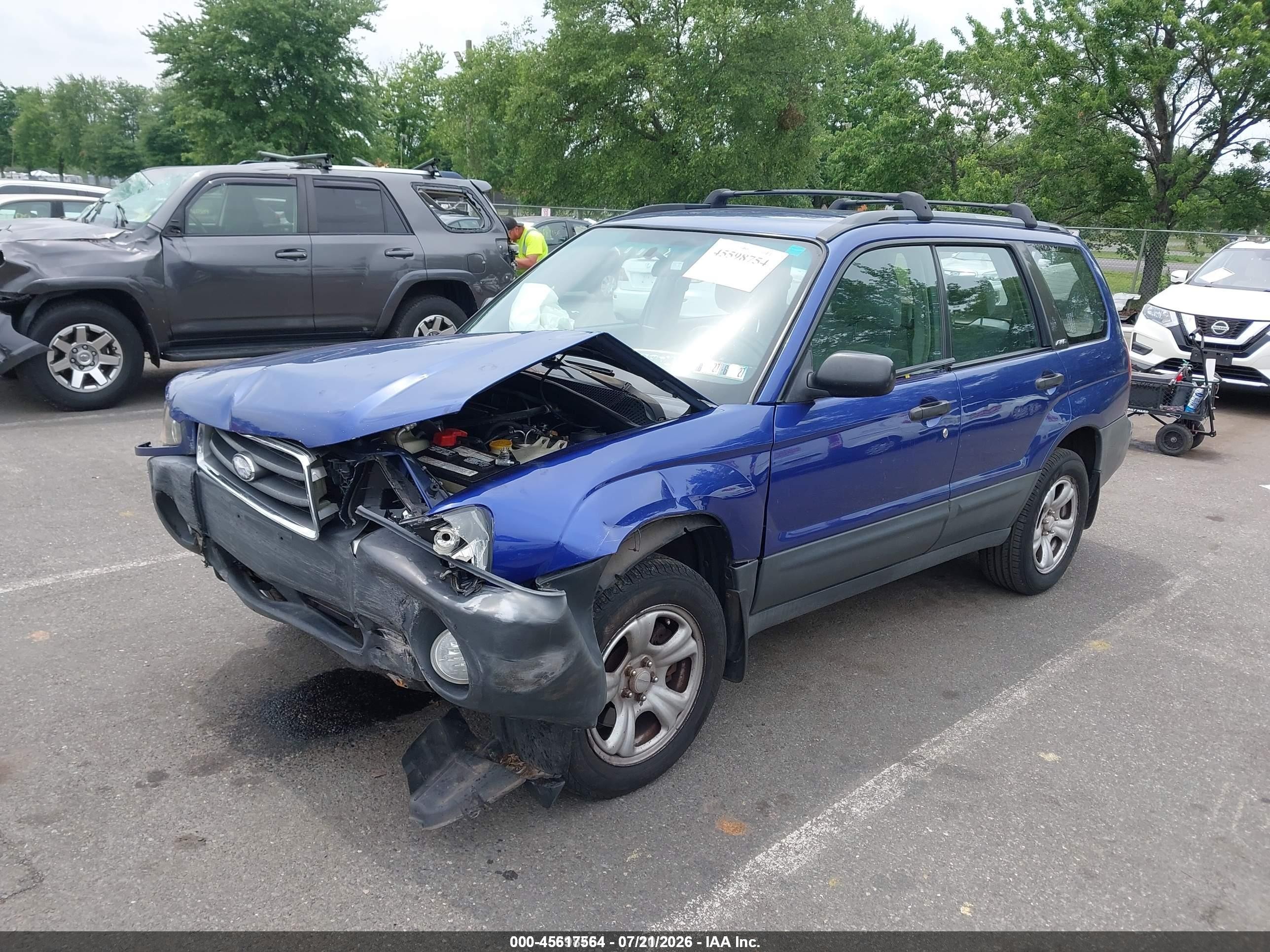 2003 Subaru Forester X vin: JF1SG63643H736815