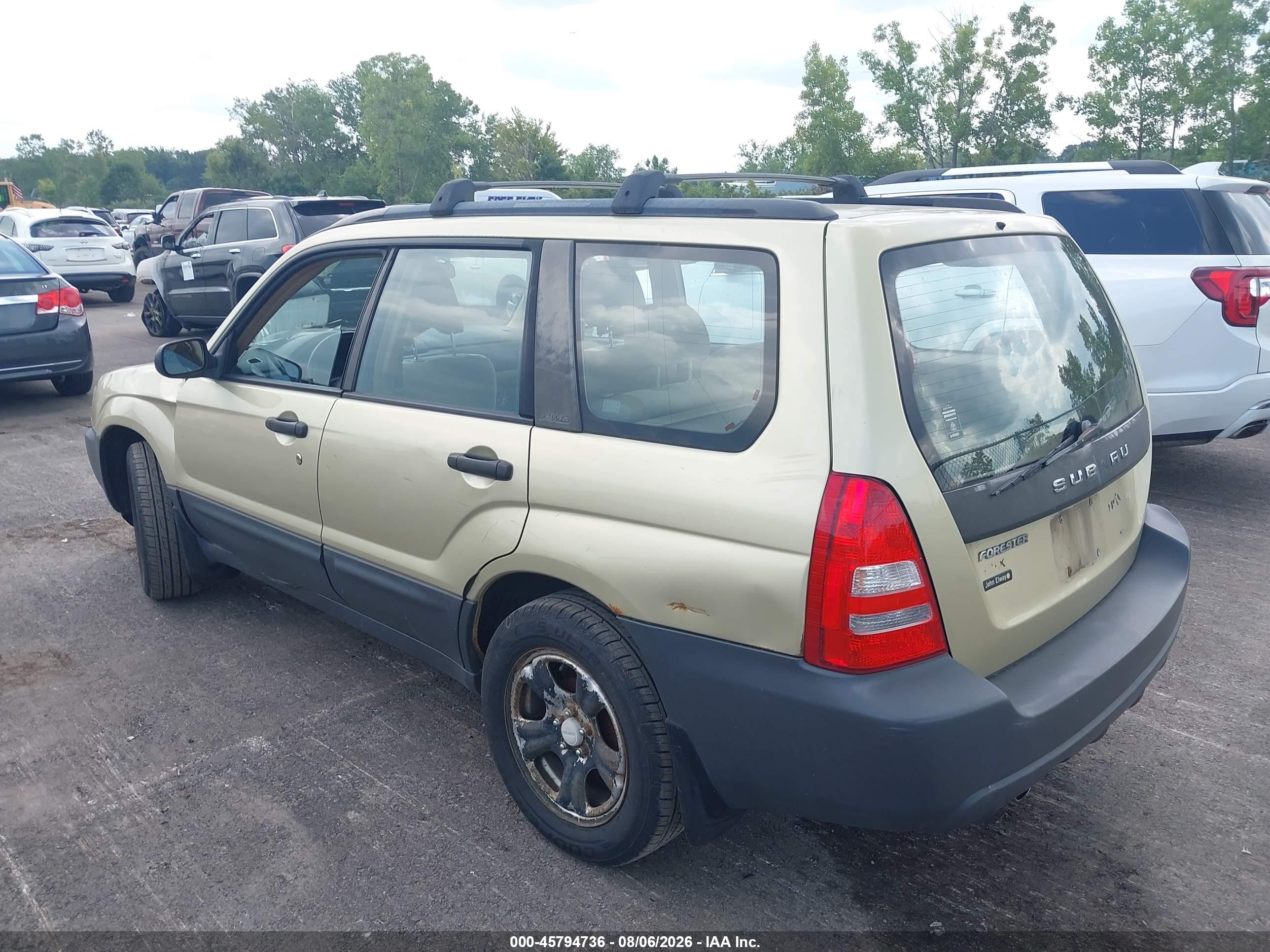 2003 Subaru Forester X Gold vin: JF1SG63643H736863
