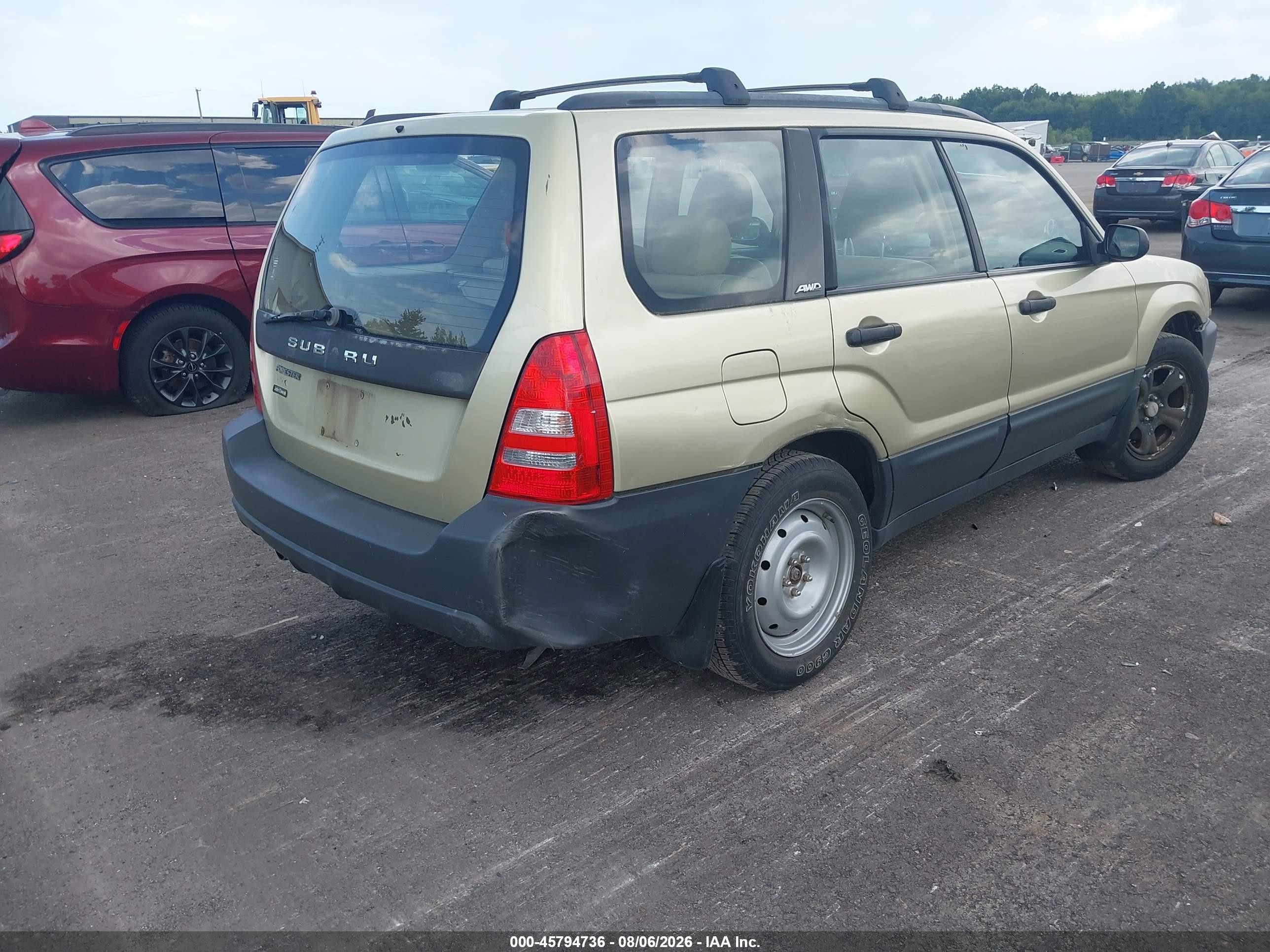 2003 Subaru Forester X Gold vin: JF1SG63643H736863