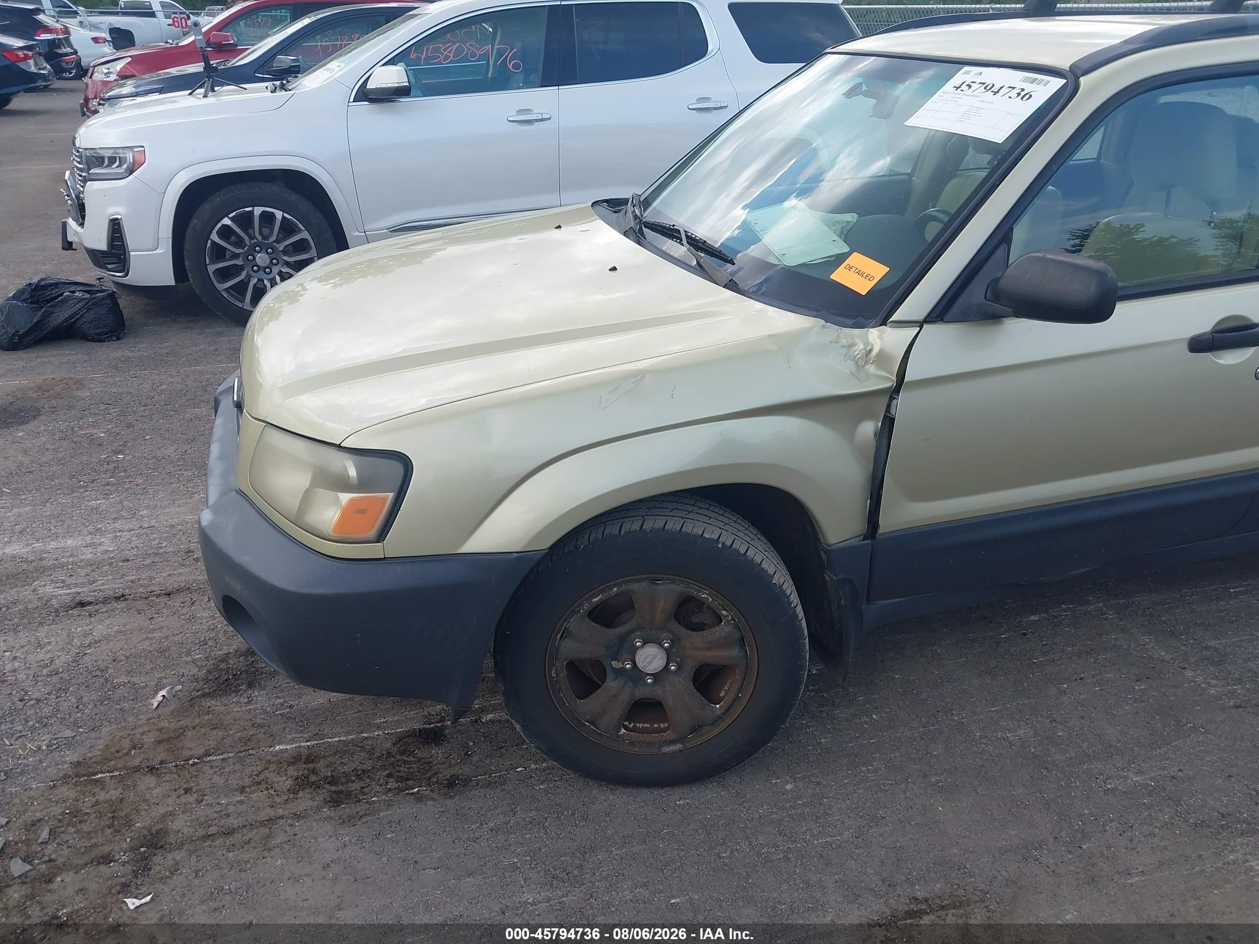 2003 Subaru Forester X Gold vin: JF1SG63643H736863