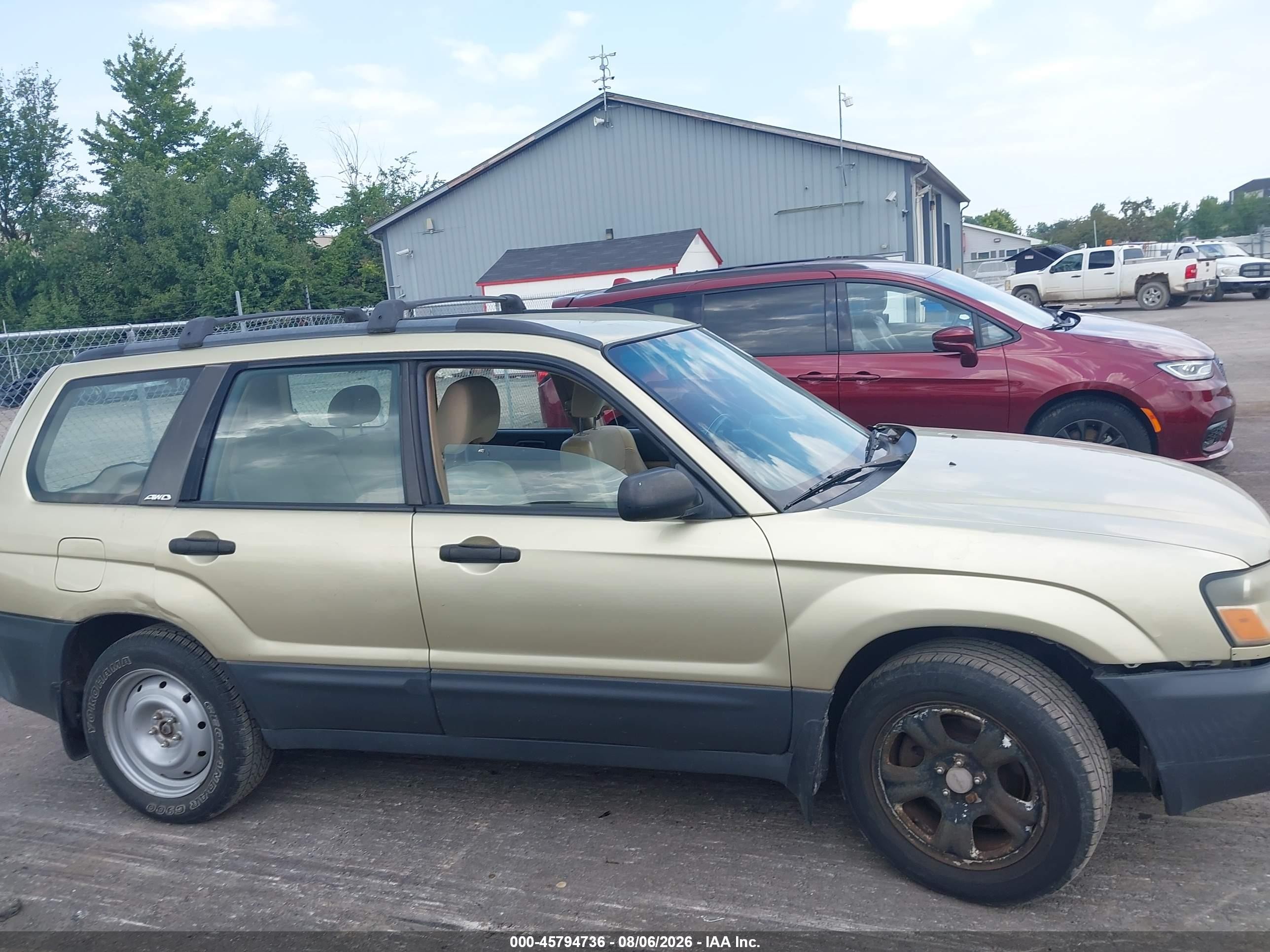 2003 Subaru Forester X Gold vin: JF1SG63643H736863