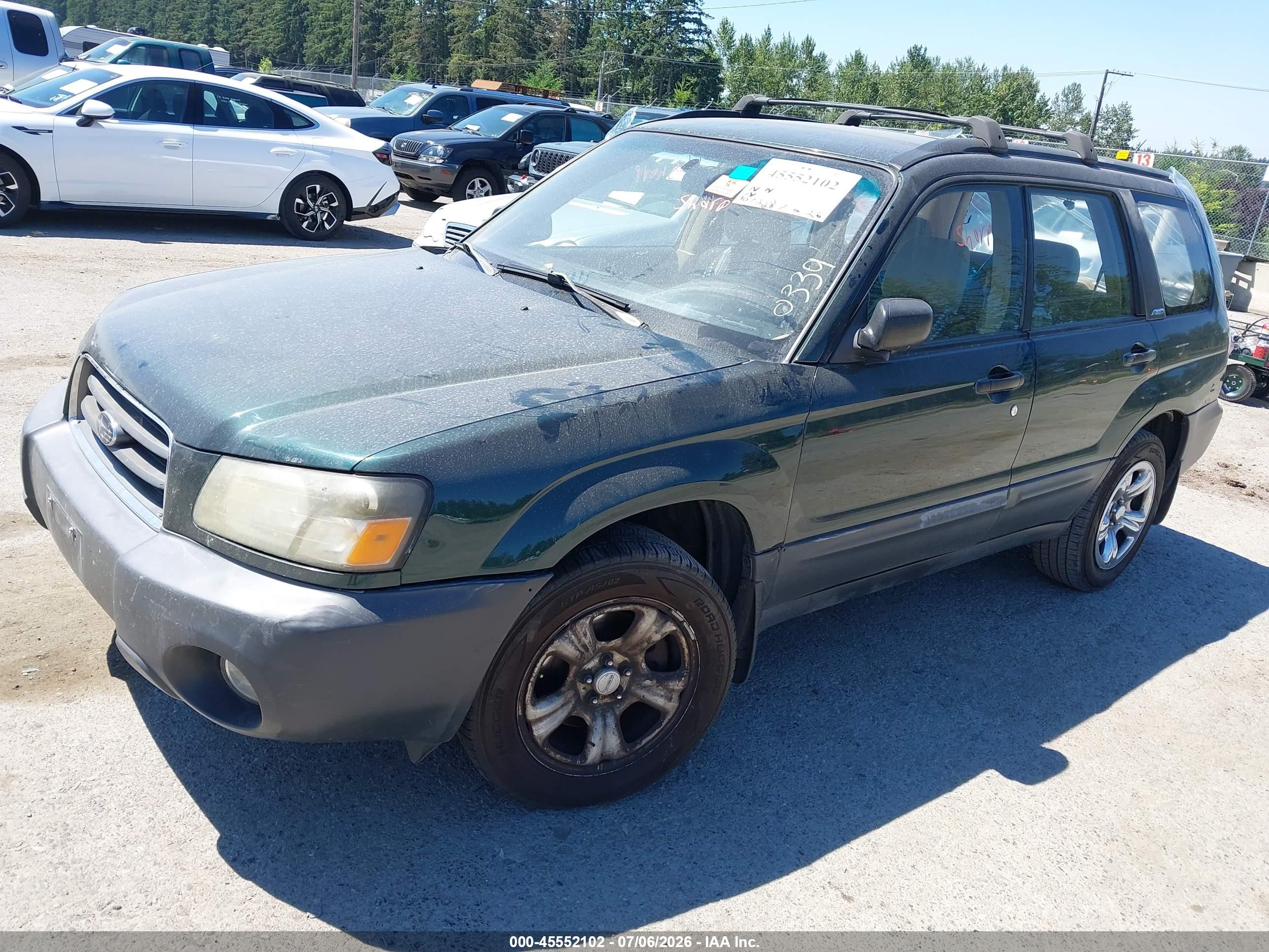 2004 Subaru Forester 2.5x Black vin: JF1SG63644H720339