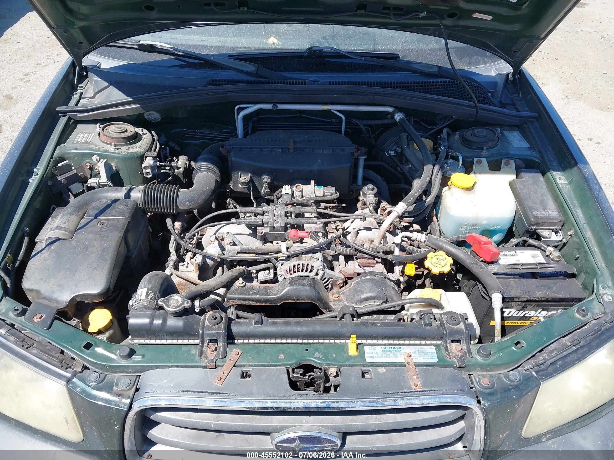 2004 Subaru Forester 2.5x Black vin: JF1SG63644H720339
