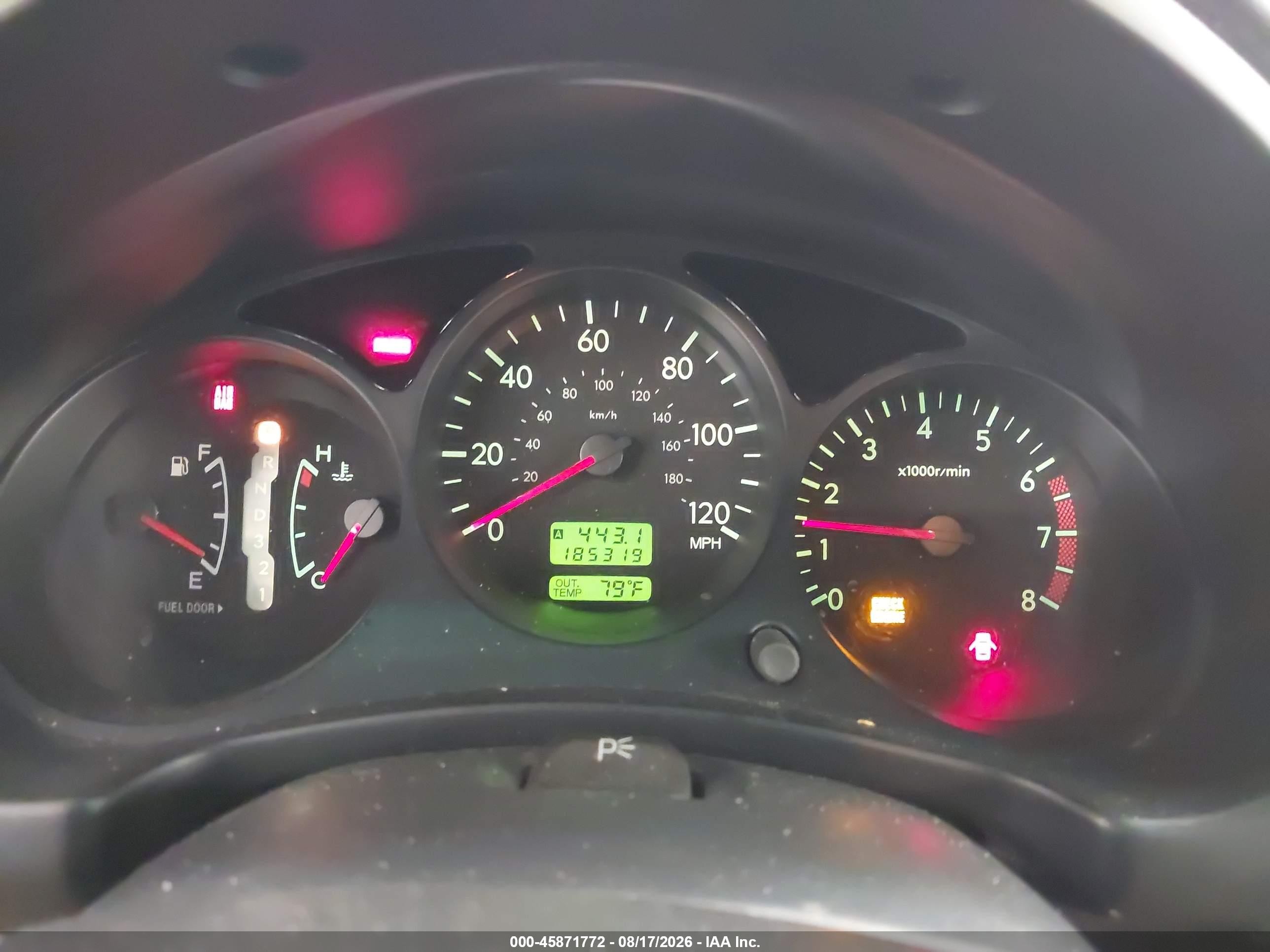2004 Subaru Forester 2.5x Red vin: JF1SG63644H736993
