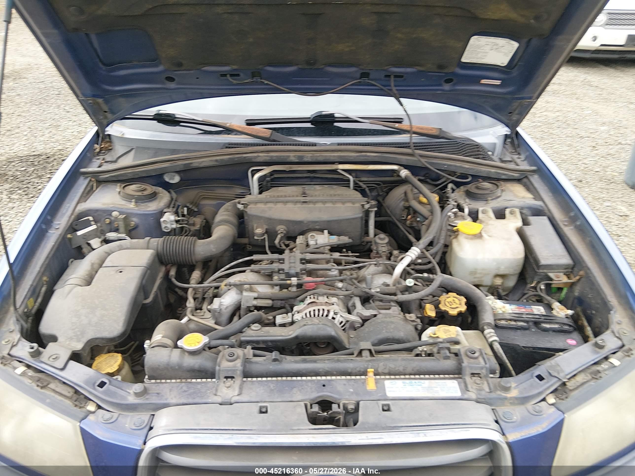 2004 Subaru Forester 2.5x Blue vin: JF1SG63644H752529