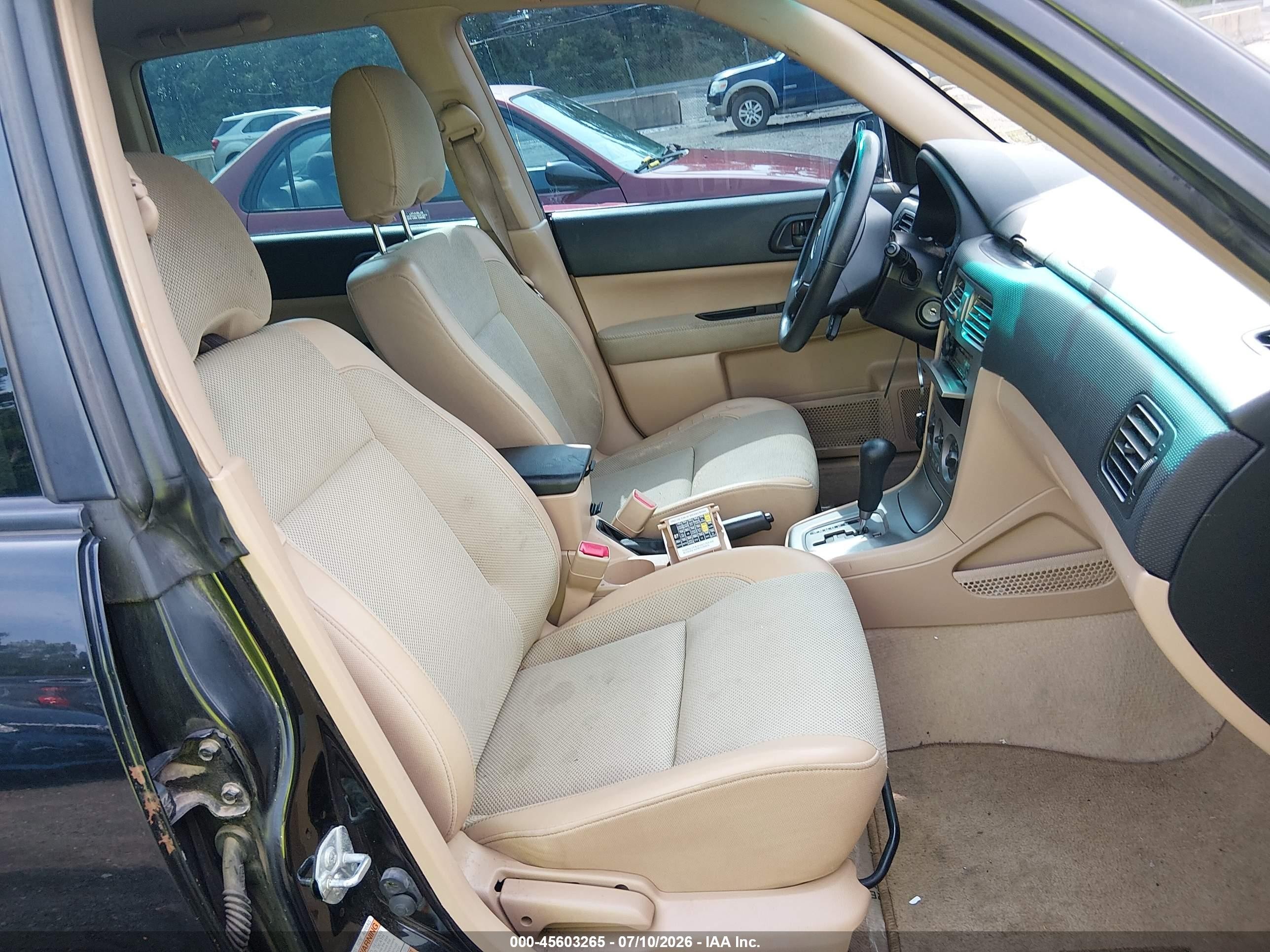 2005 Subaru Forester 2.5x Black vin: JF1SG63645H712078