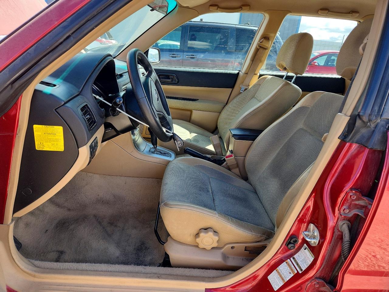 2005 Subaru Forester 2.5x Red vin: JF1SG63645H754007