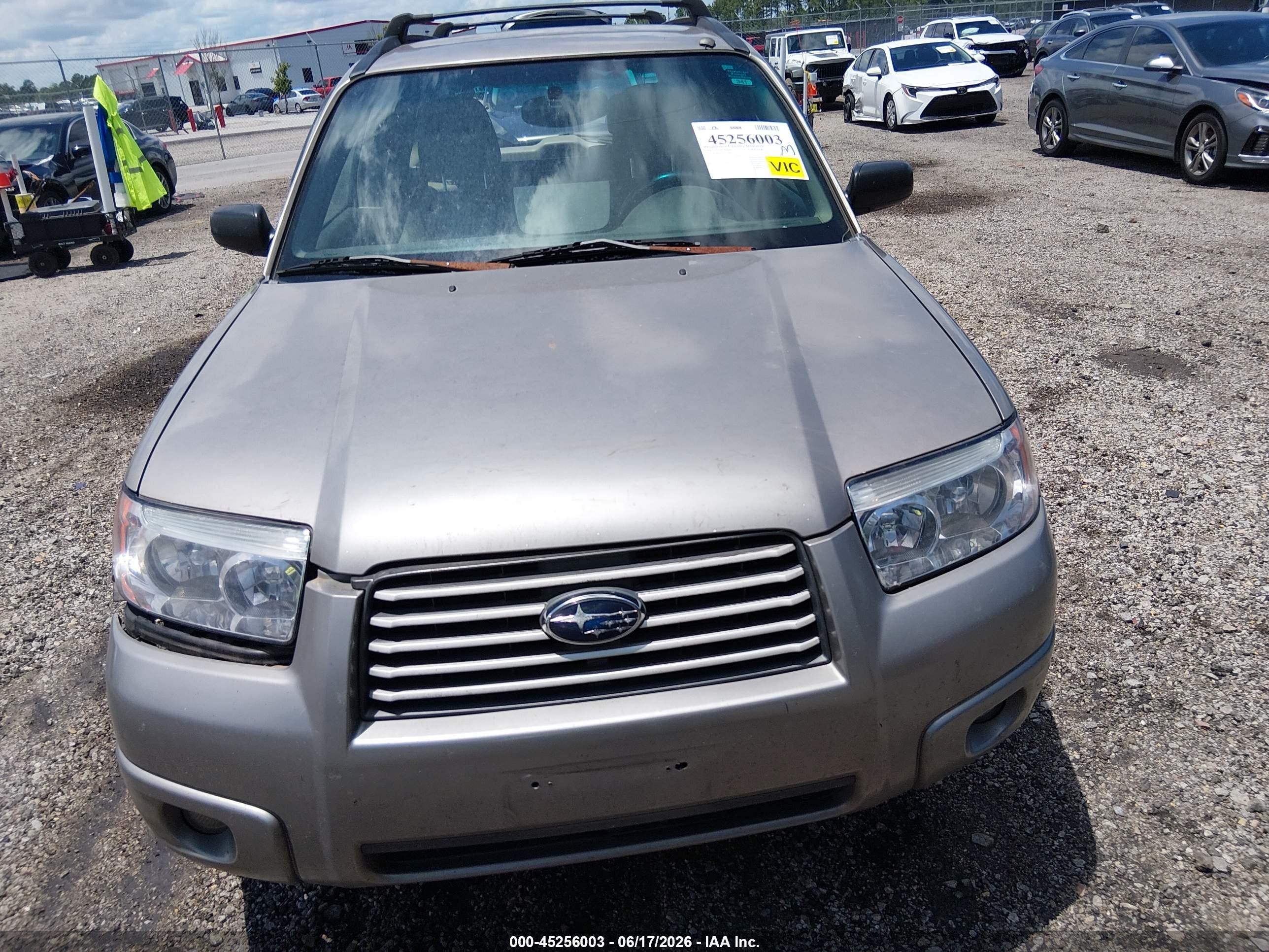 2006 Subaru Forester 2.5x Серый vin: JF1SG63646G714095