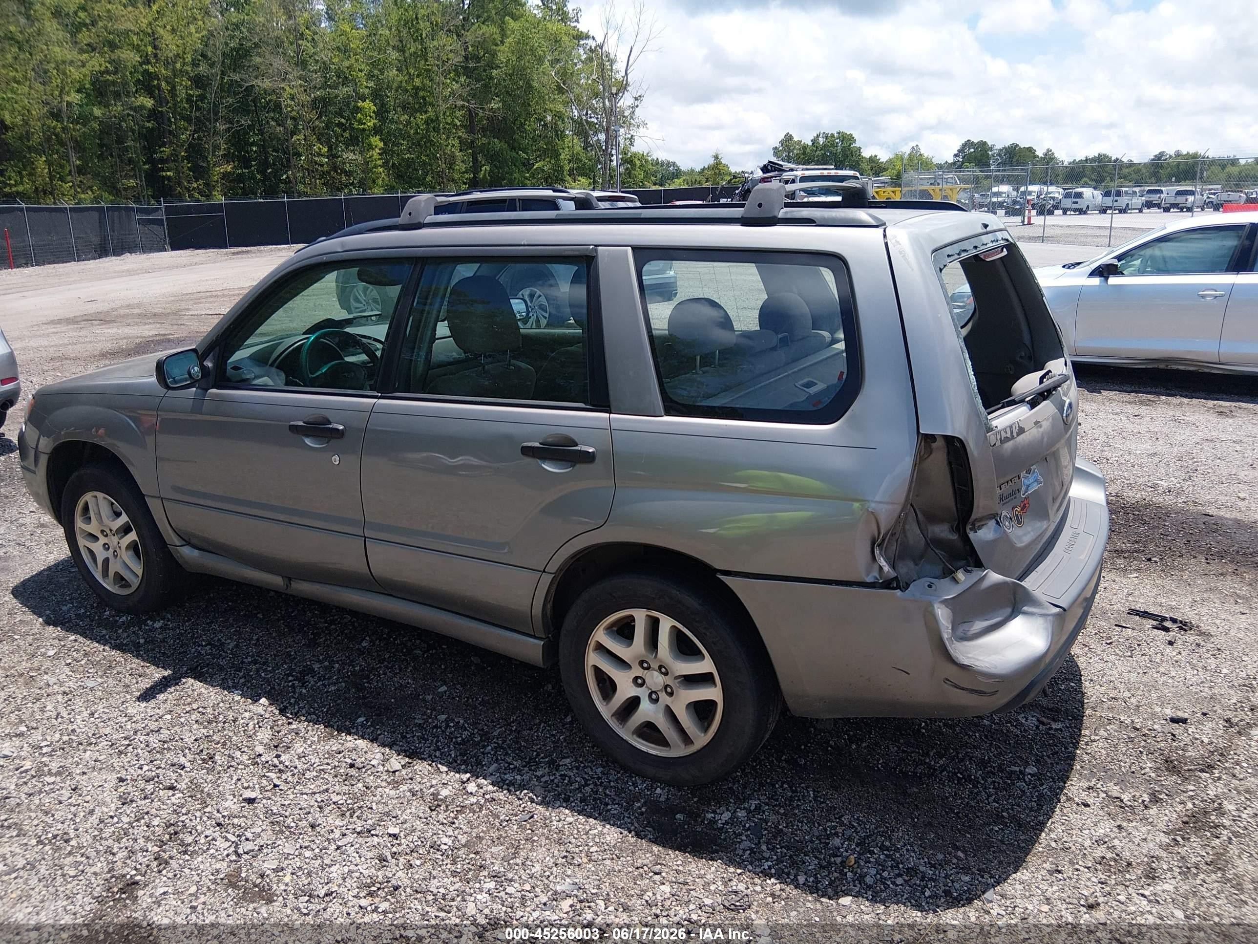 2006 Subaru Forester 2.5x Серый vin: JF1SG63646G714095