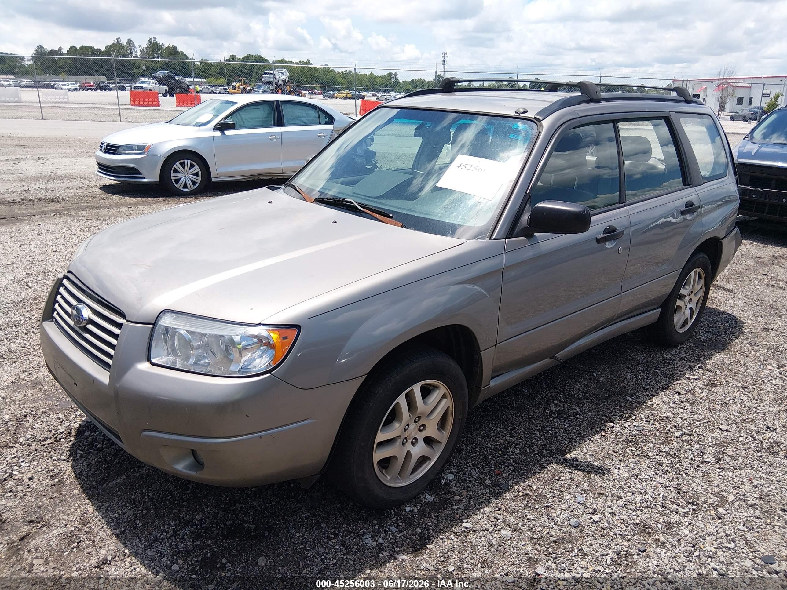 2006 Subaru Forester 2.5x Серый vin: JF1SG63646G714095