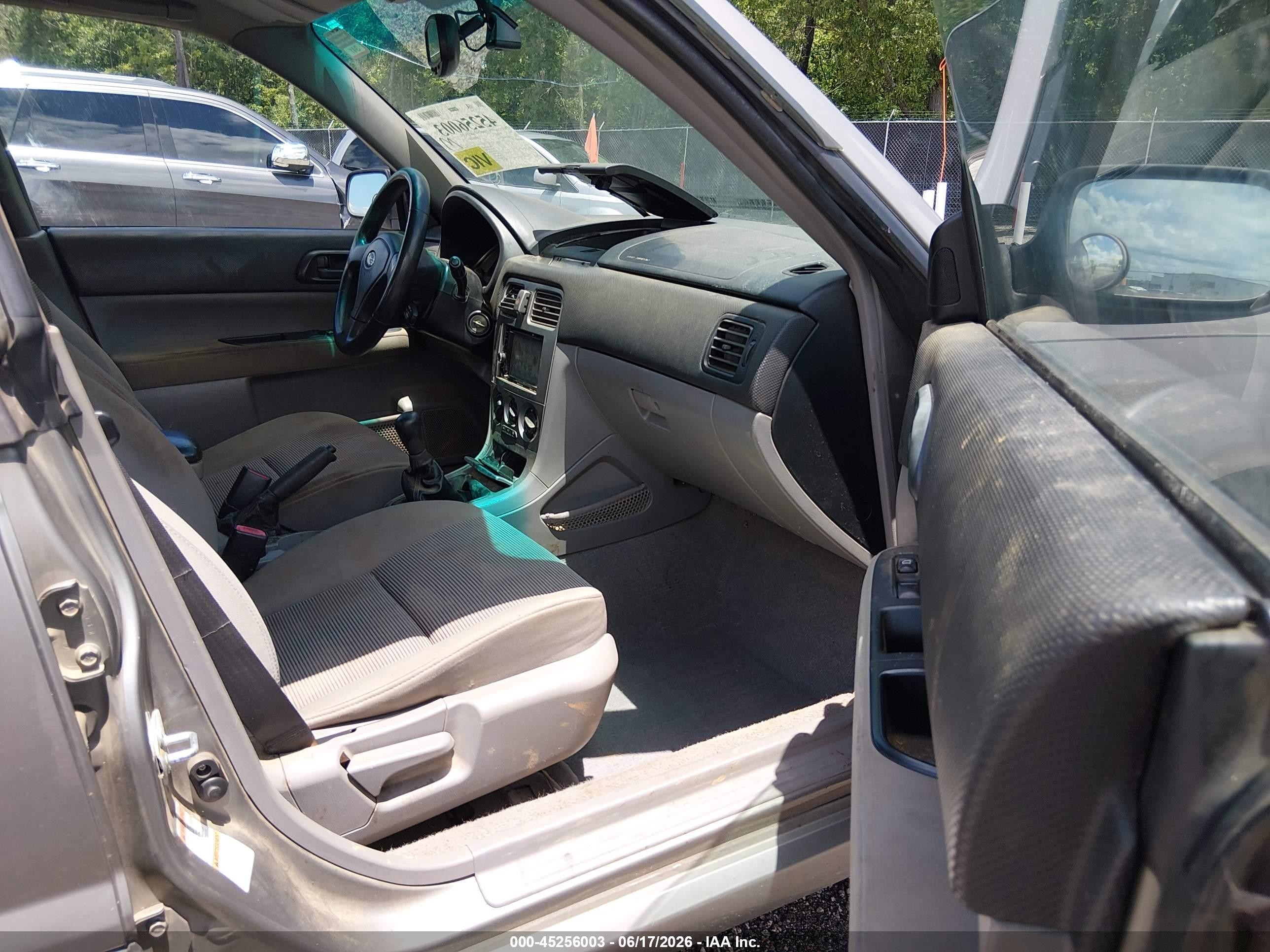 2006 Subaru Forester 2.5x Серый vin: JF1SG63646G714095