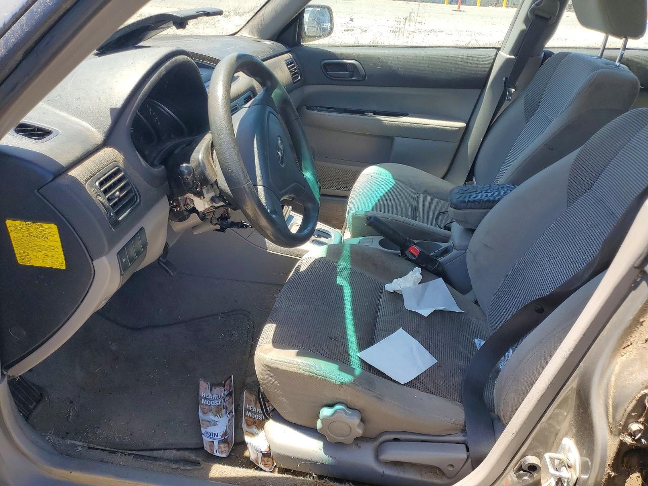 2006 Subaru Forester 2.5x Gray vin: JF1SG63646H703415