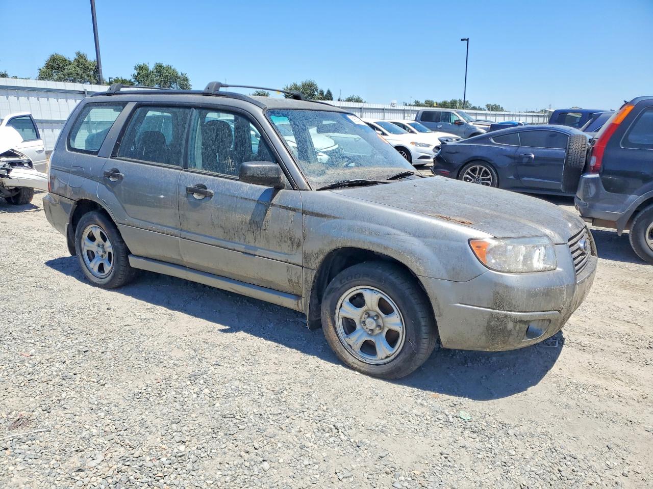 2006 Subaru Forester 2.5x Gray vin: JF1SG63646H703415