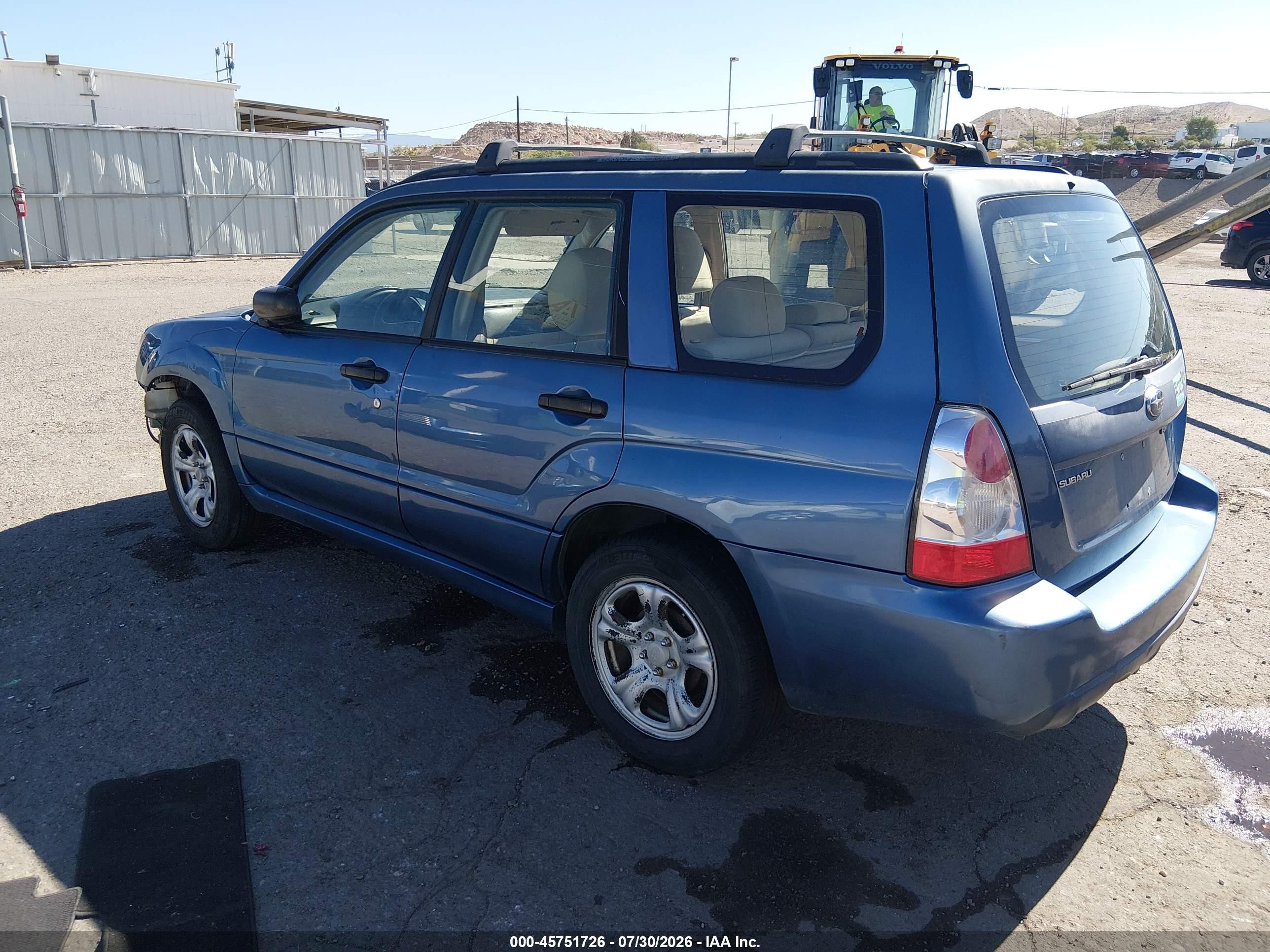 2007 Subaru Forester 2.5x/sports 2.5x Blue vin: JF1SG63647H742698