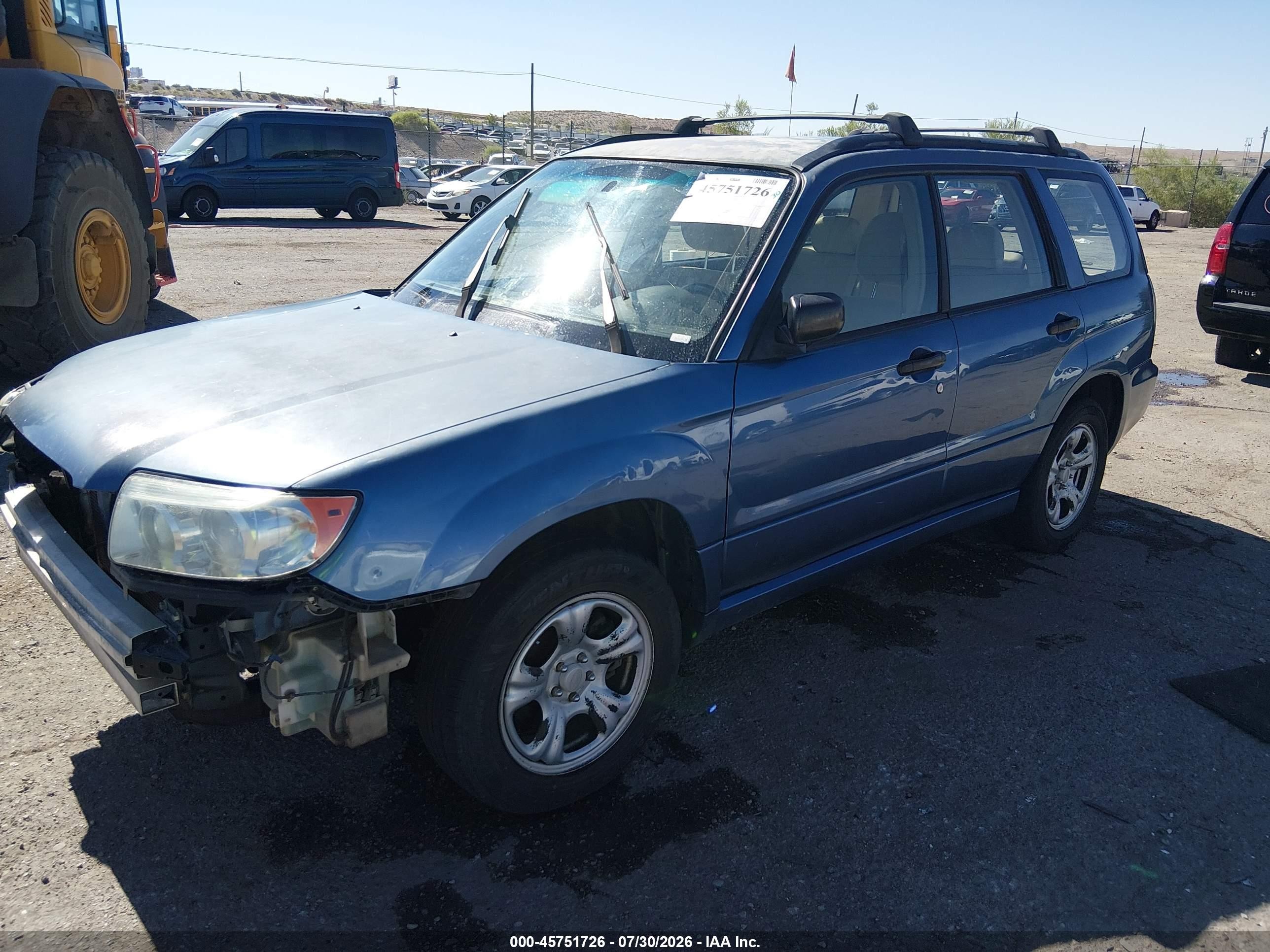 2007 Subaru Forester 2.5x/sports 2.5x Blue vin: JF1SG63647H742698