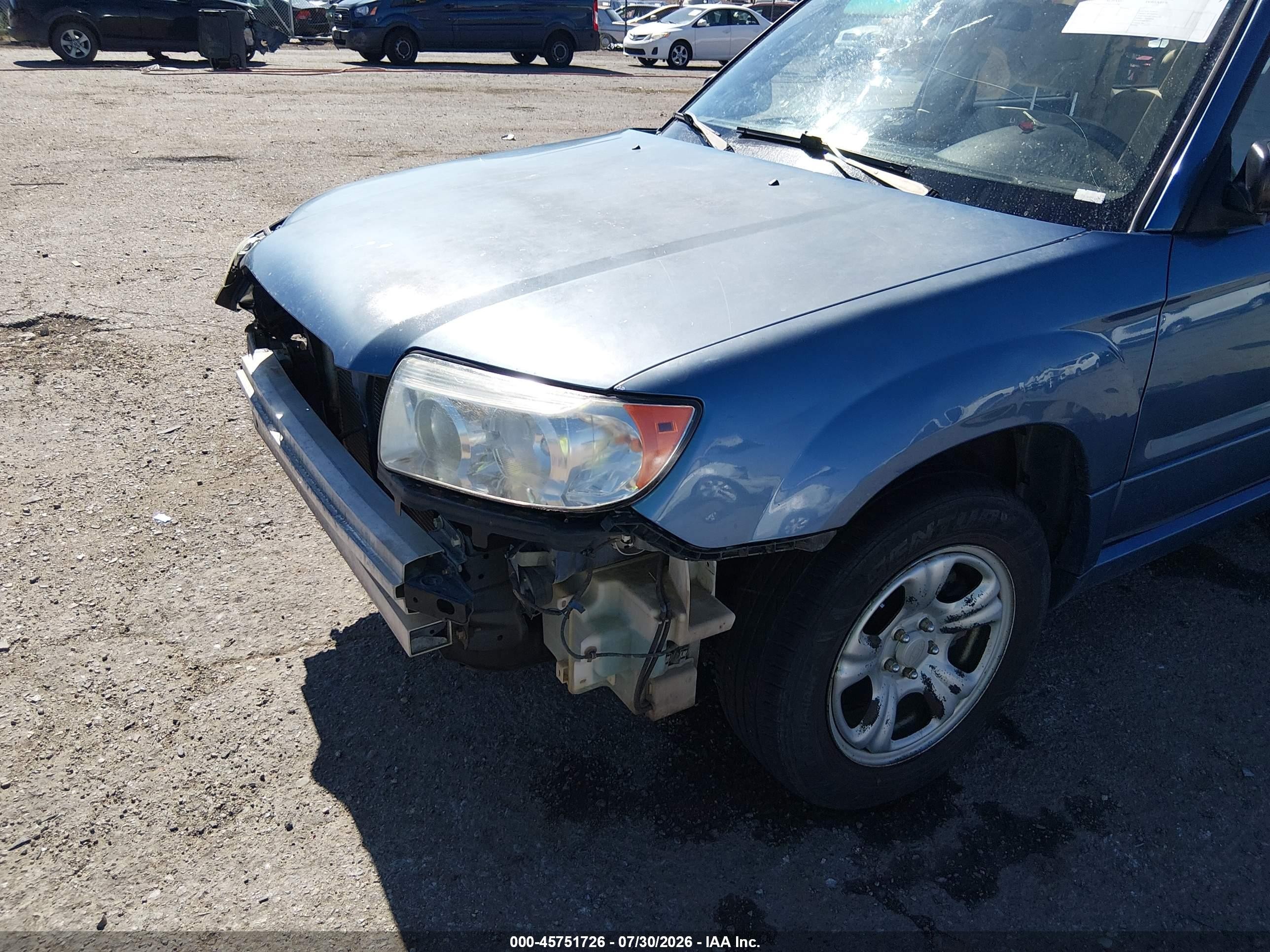 2007 Subaru Forester 2.5x/sports 2.5x Blue vin: JF1SG63647H742698