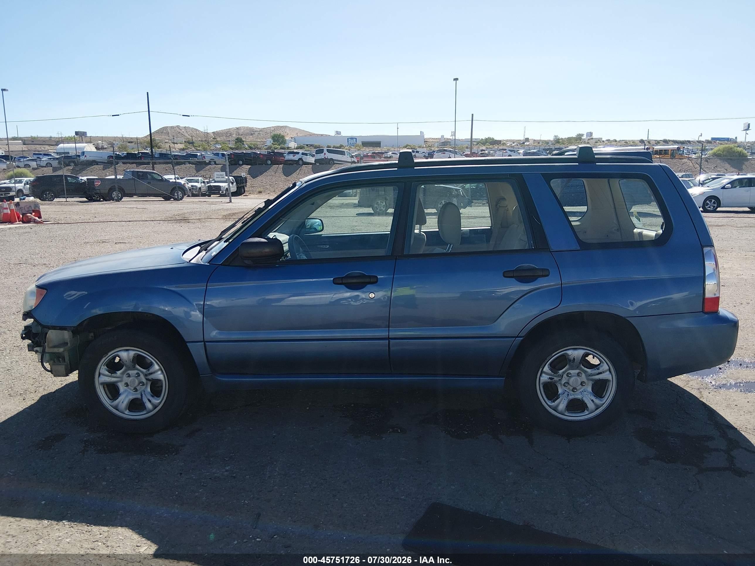 2007 Subaru Forester 2.5x/sports 2.5x Blue vin: JF1SG63647H742698