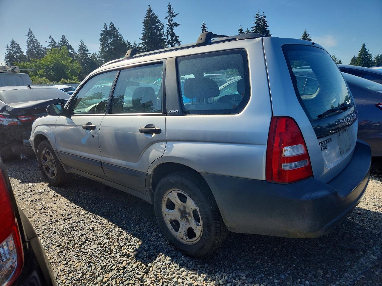2003 Subaru Forester 2.5x Silver vin: JF1SG63653H736211