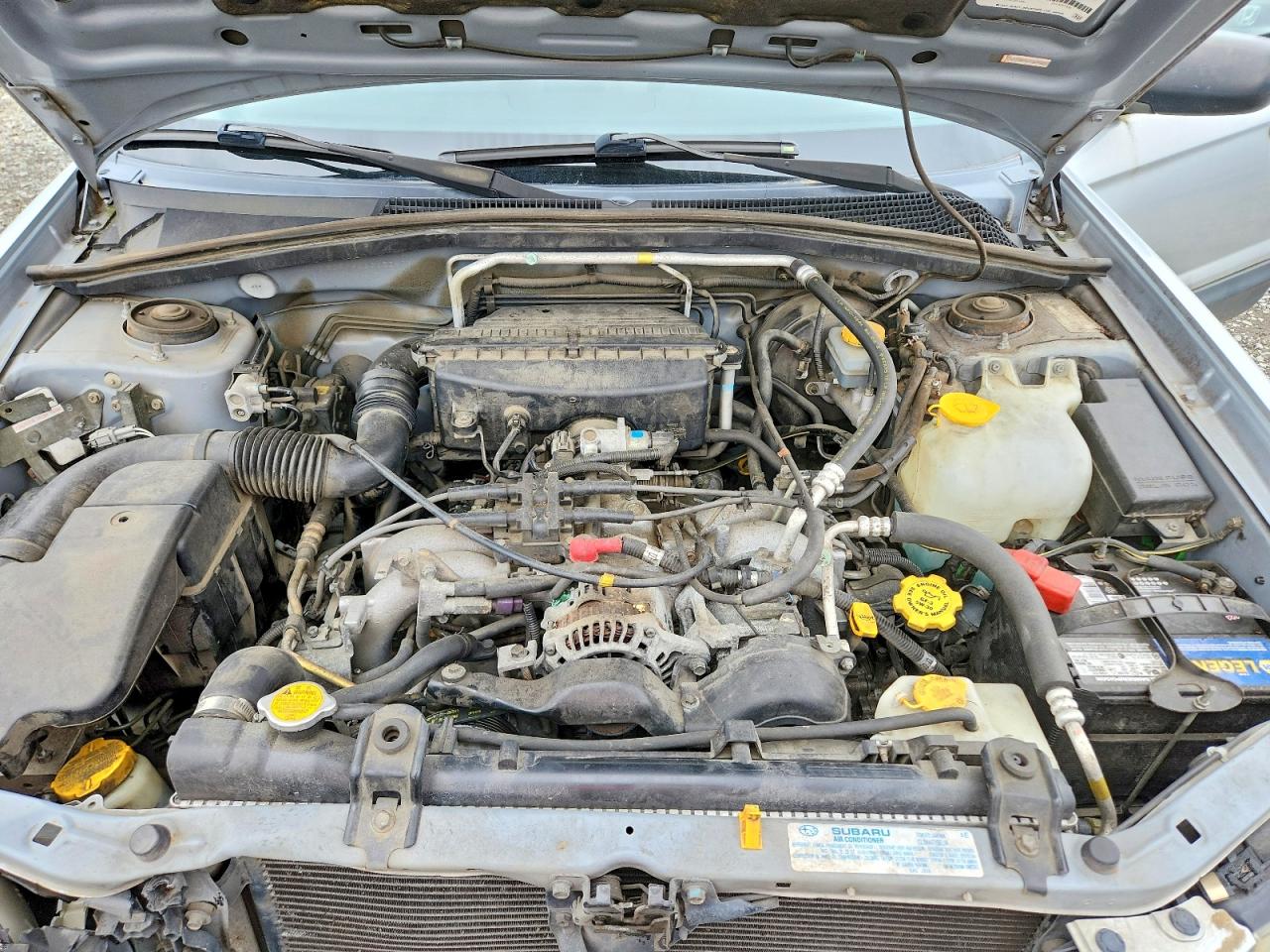 2003 Subaru Forester 2.5x Silver vin: JF1SG63653H736211