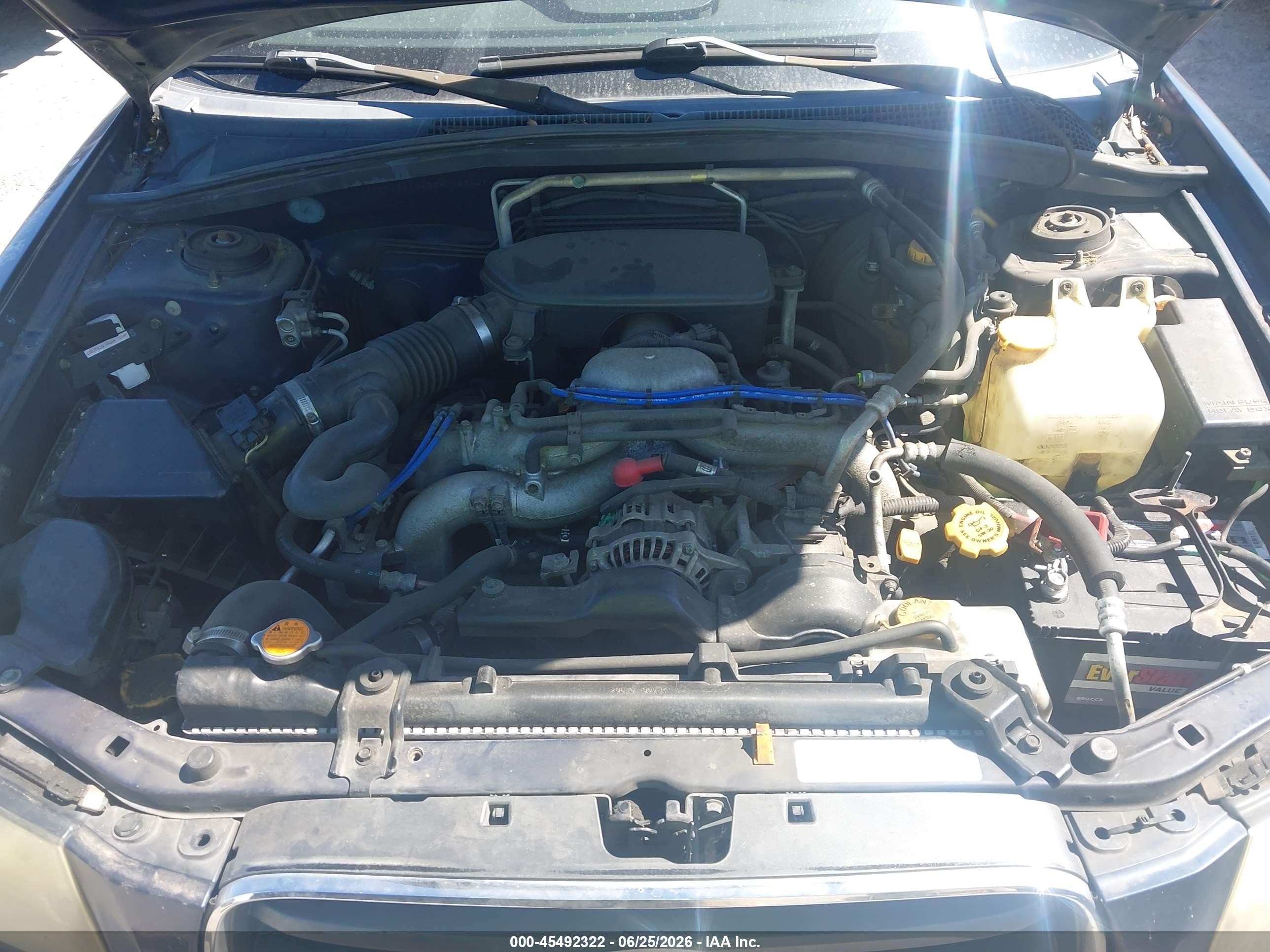 2005 Subaru Forester 2.5x Blue vin: JF1SG63655H704362