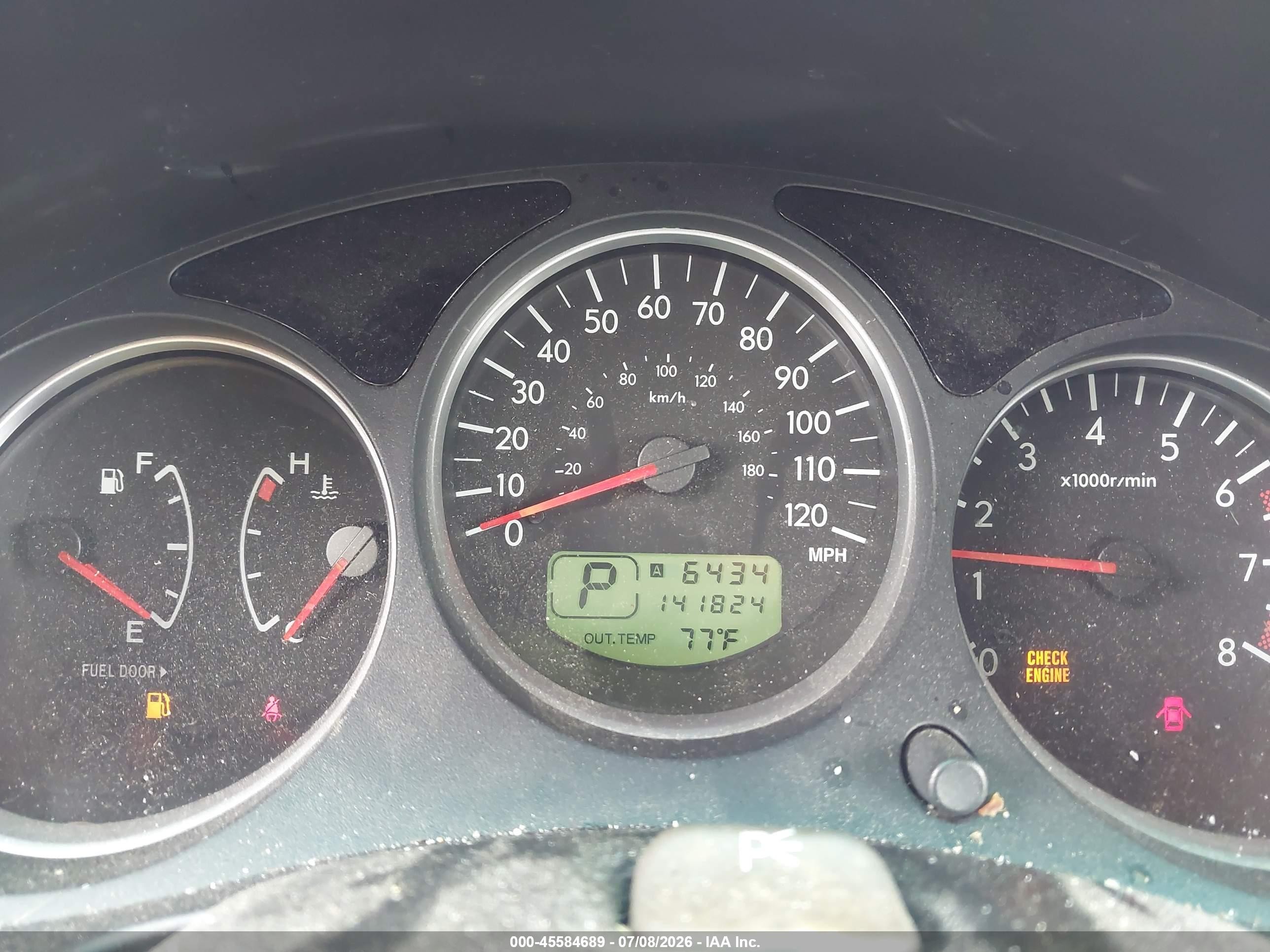 2005 Subaru Forester 2.5x Gold vin: JF1SG63655H721453