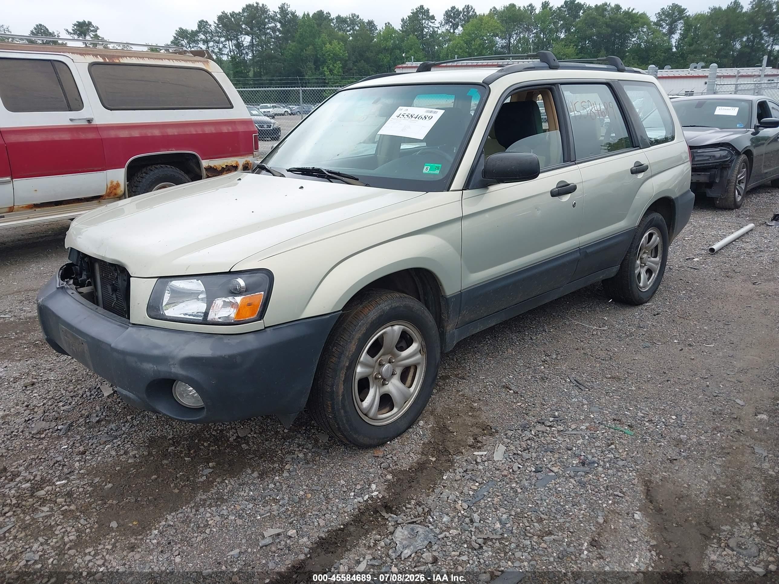 2005 Subaru Forester 2.5x Gold vin: JF1SG63655H721453