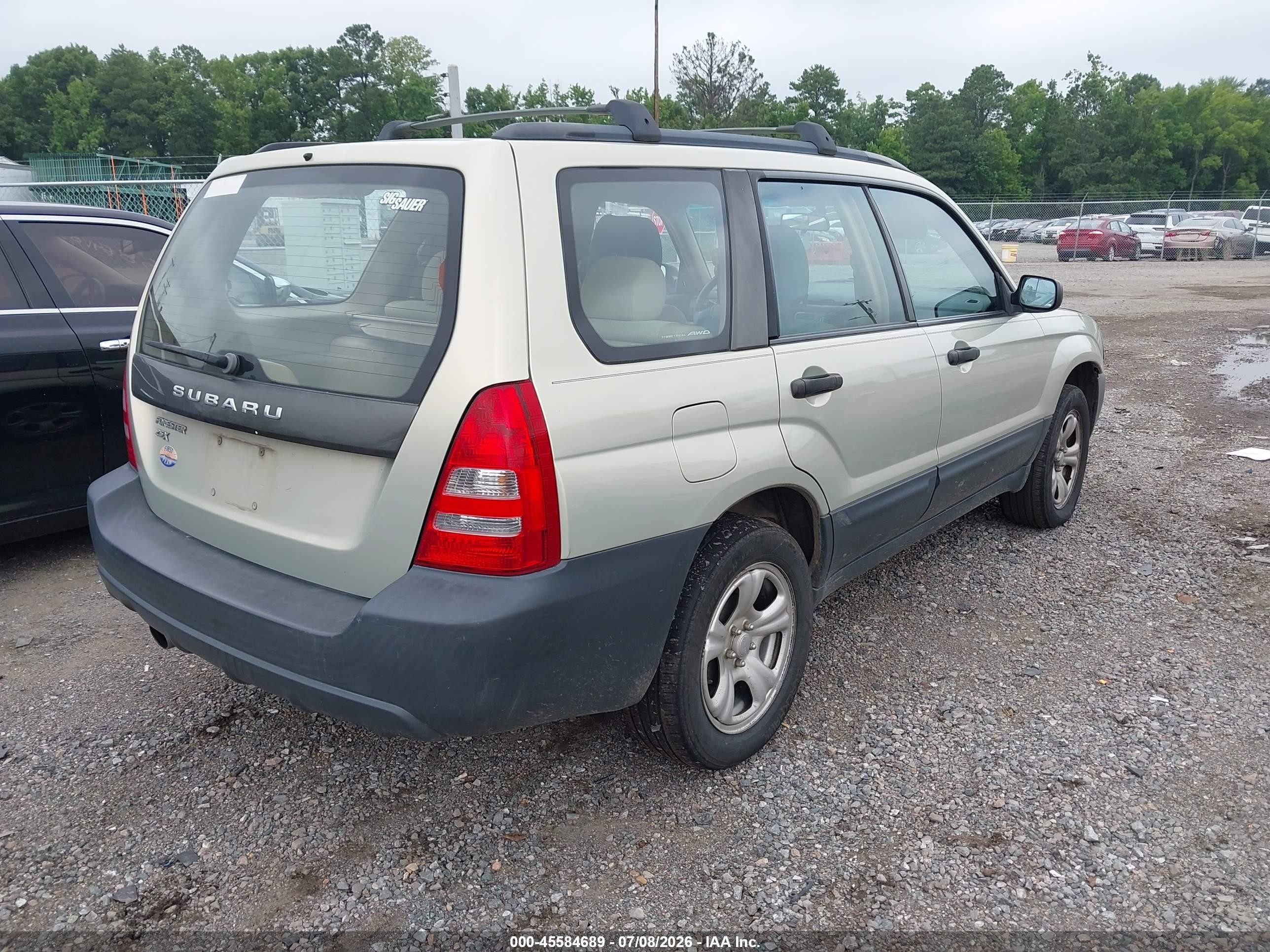 2005 Subaru Forester 2.5x Gold vin: JF1SG63655H721453