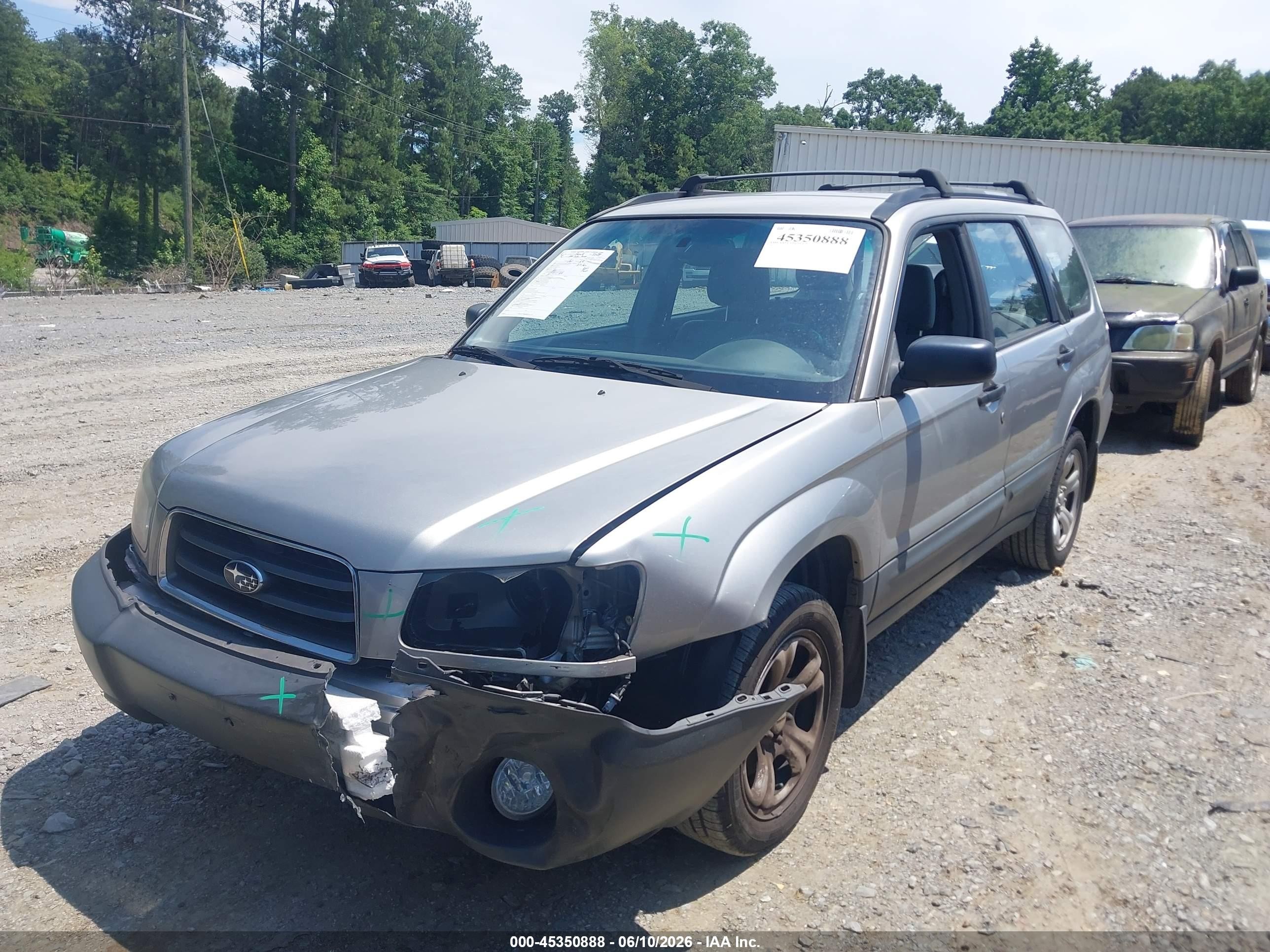 2005 Subaru Forester 2.5x Серебряный vin: JF1SG63655H728063