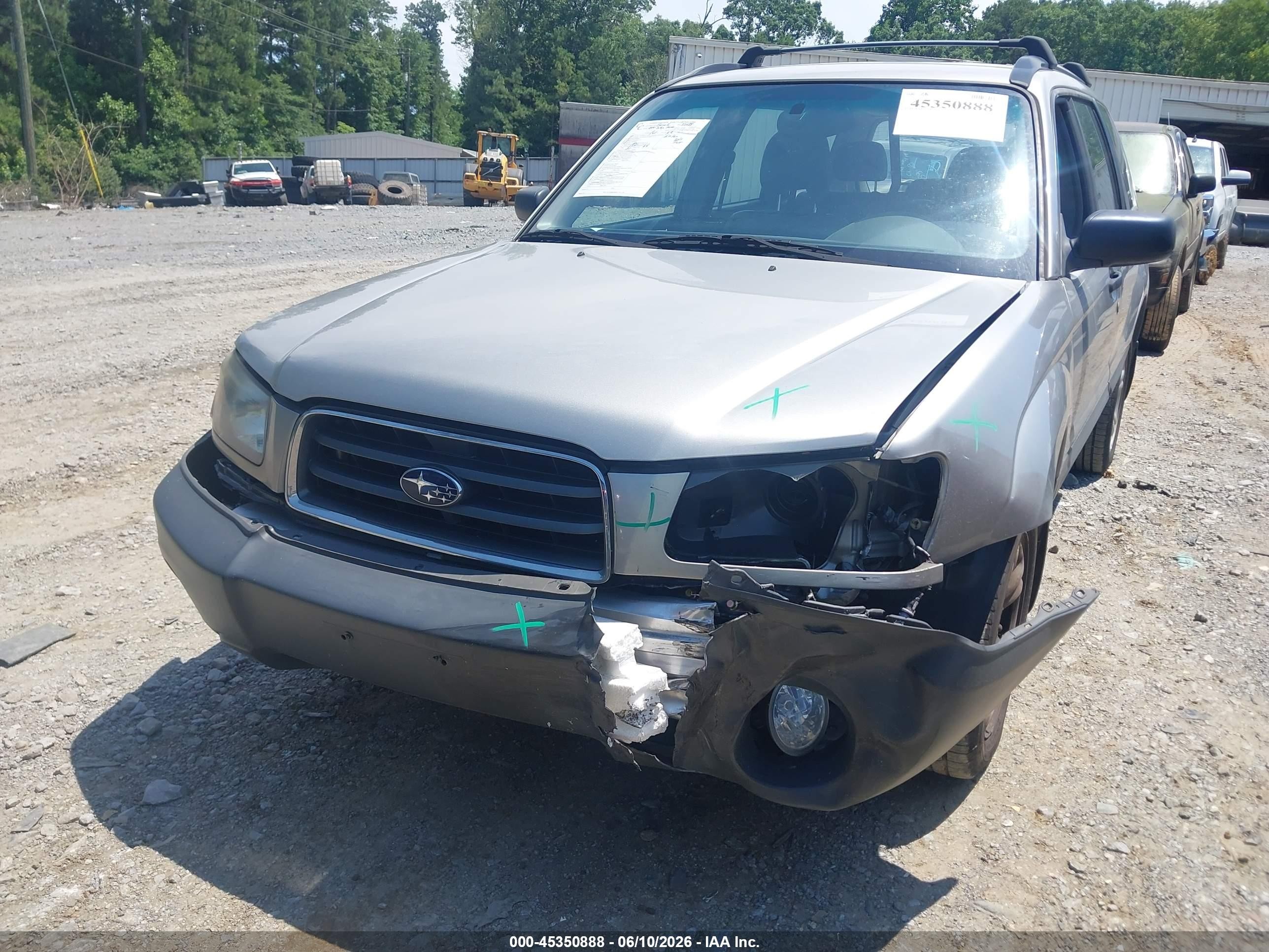 2005 Subaru Forester 2.5x Серебряный vin: JF1SG63655H728063