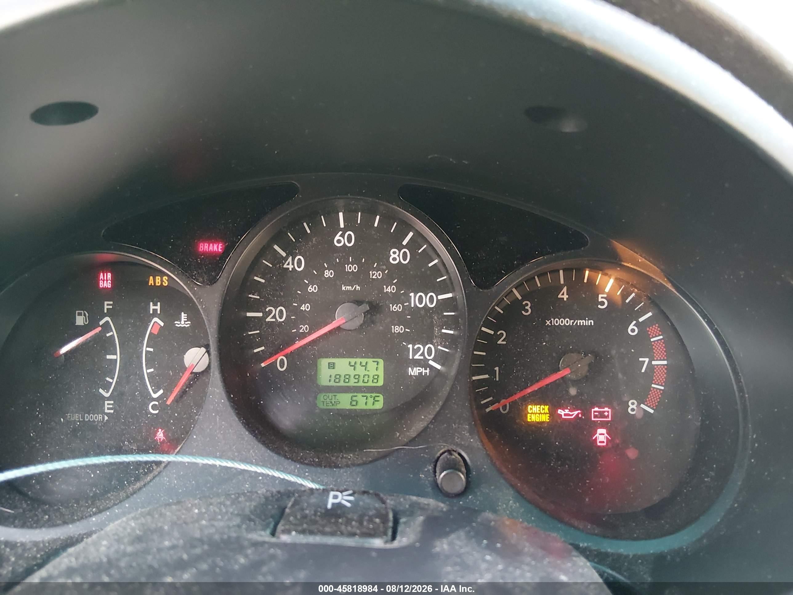 2003 Subaru Forester X Red vin: JF1SG63663G763911
