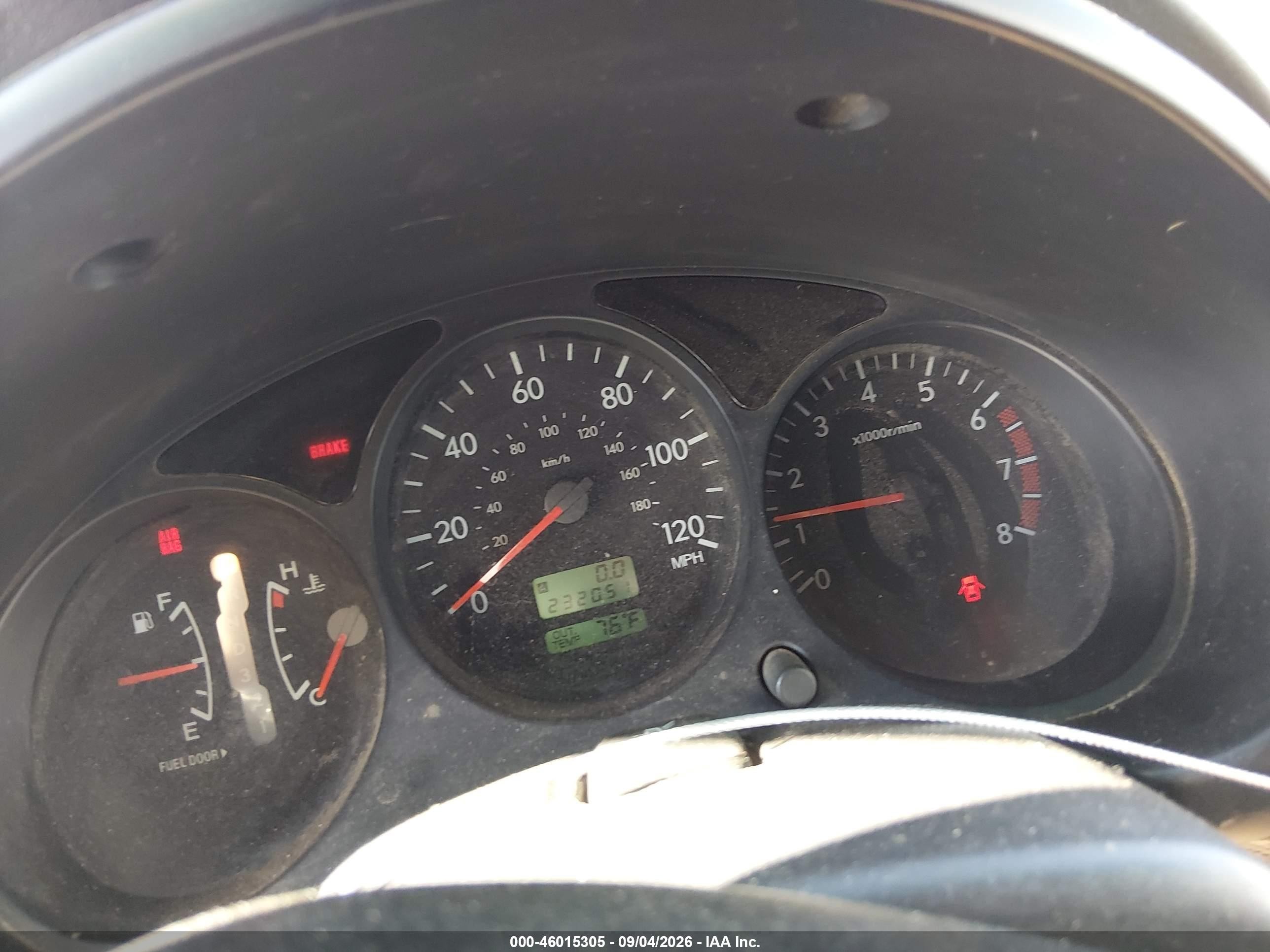 2003 Subaru Forester X Красный vin: JF1SG63663H705680