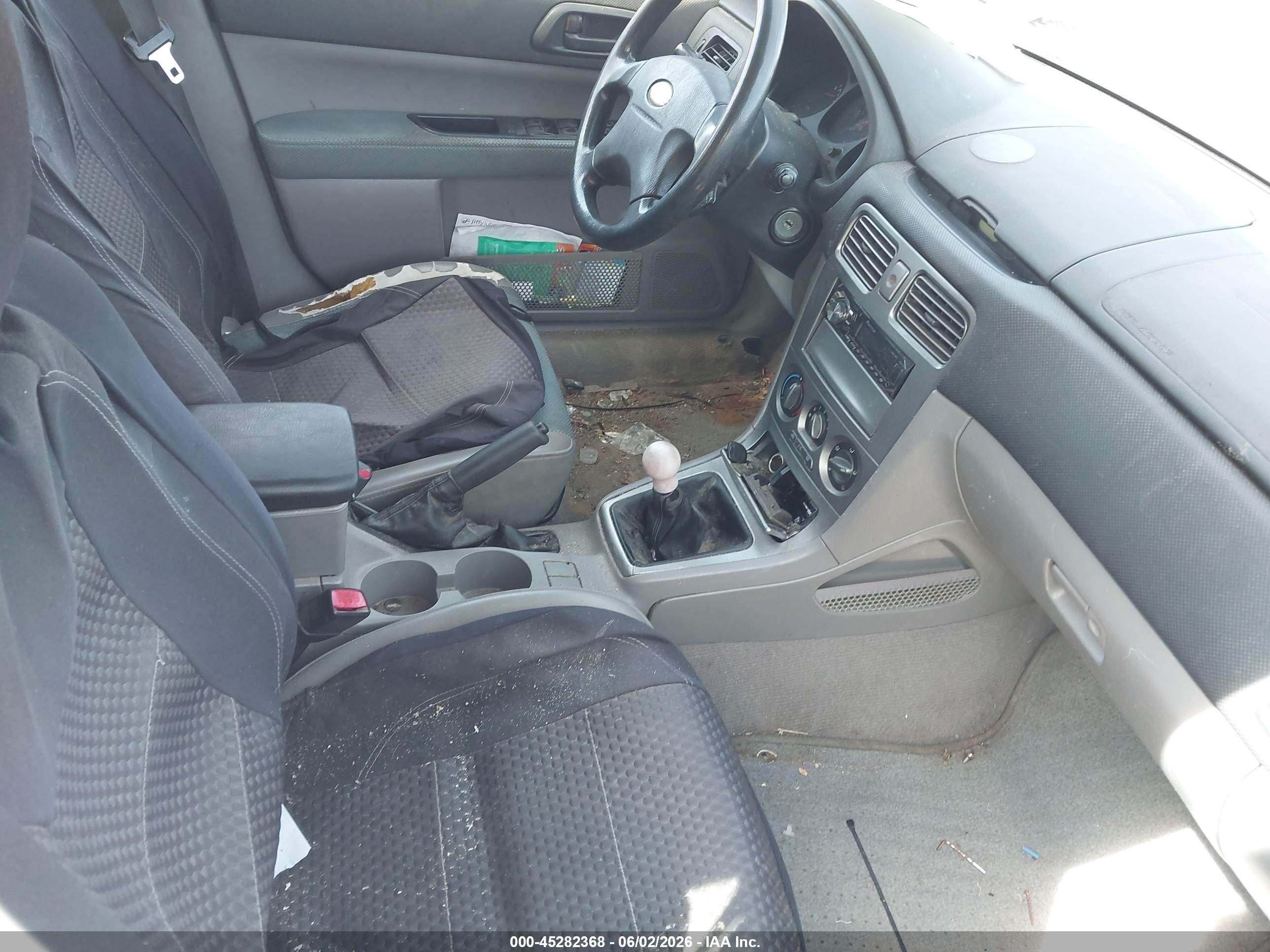 2003 Subaru Forester X Silver vin: JF1SG63663H718798